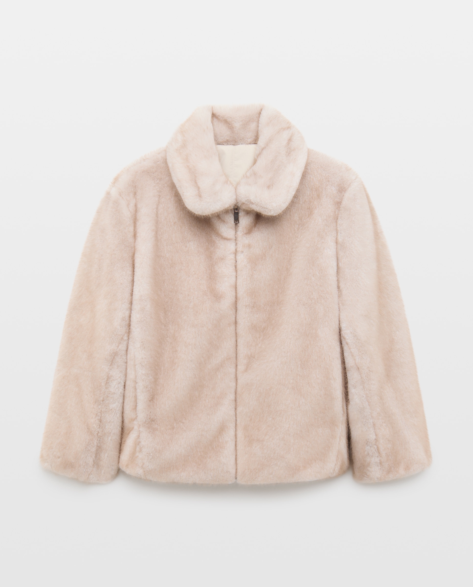 Imagen 5 de Abrigo acolchado reversible de mujer efecto pelo - Easy Wear - Rice paper Rice paper