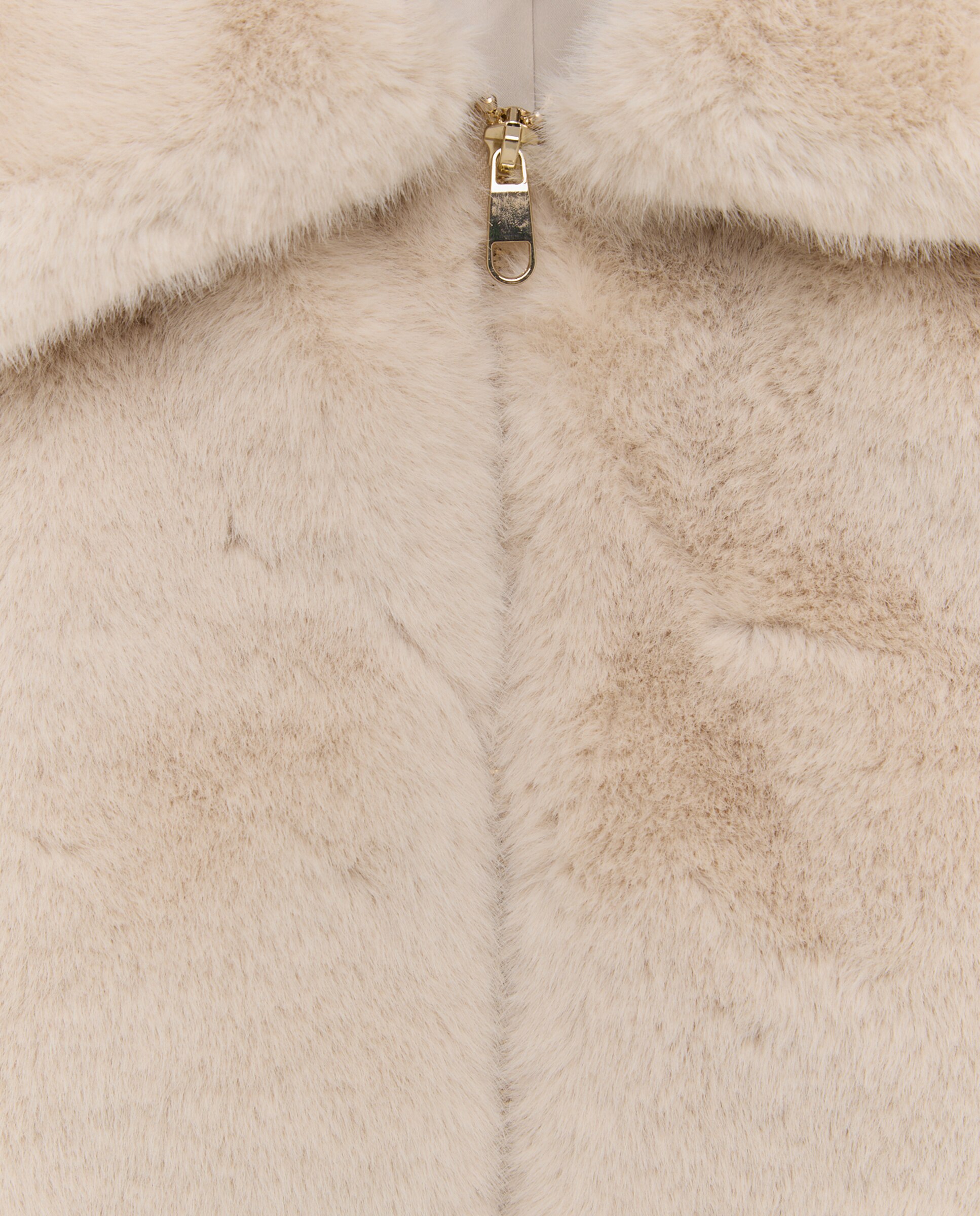 Cazadora de mujer efecto pelo - Easy Wear - Beige Beige-2