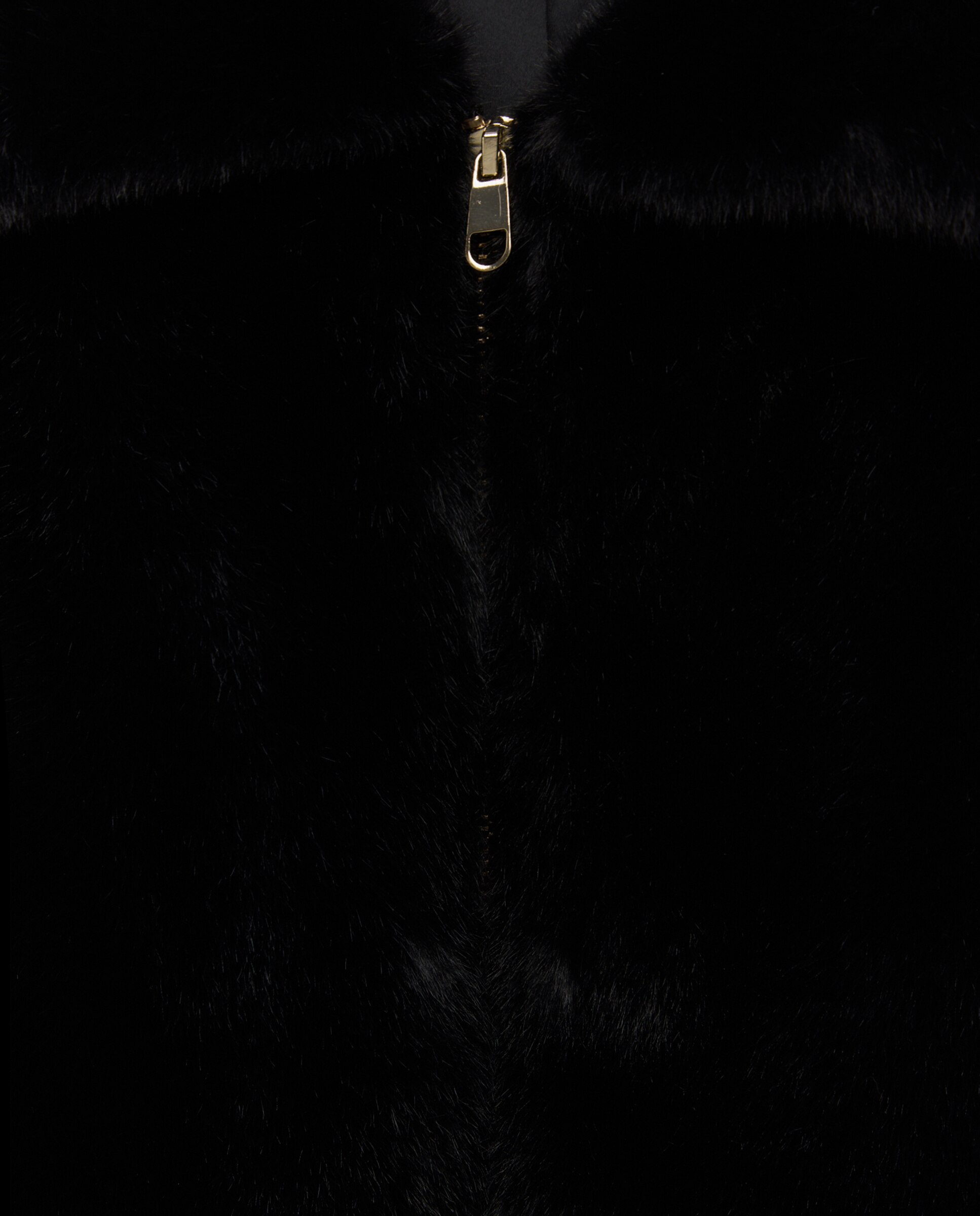 Cazadora de mujer efecto pelo - Easy Wear - Negro Negro-2