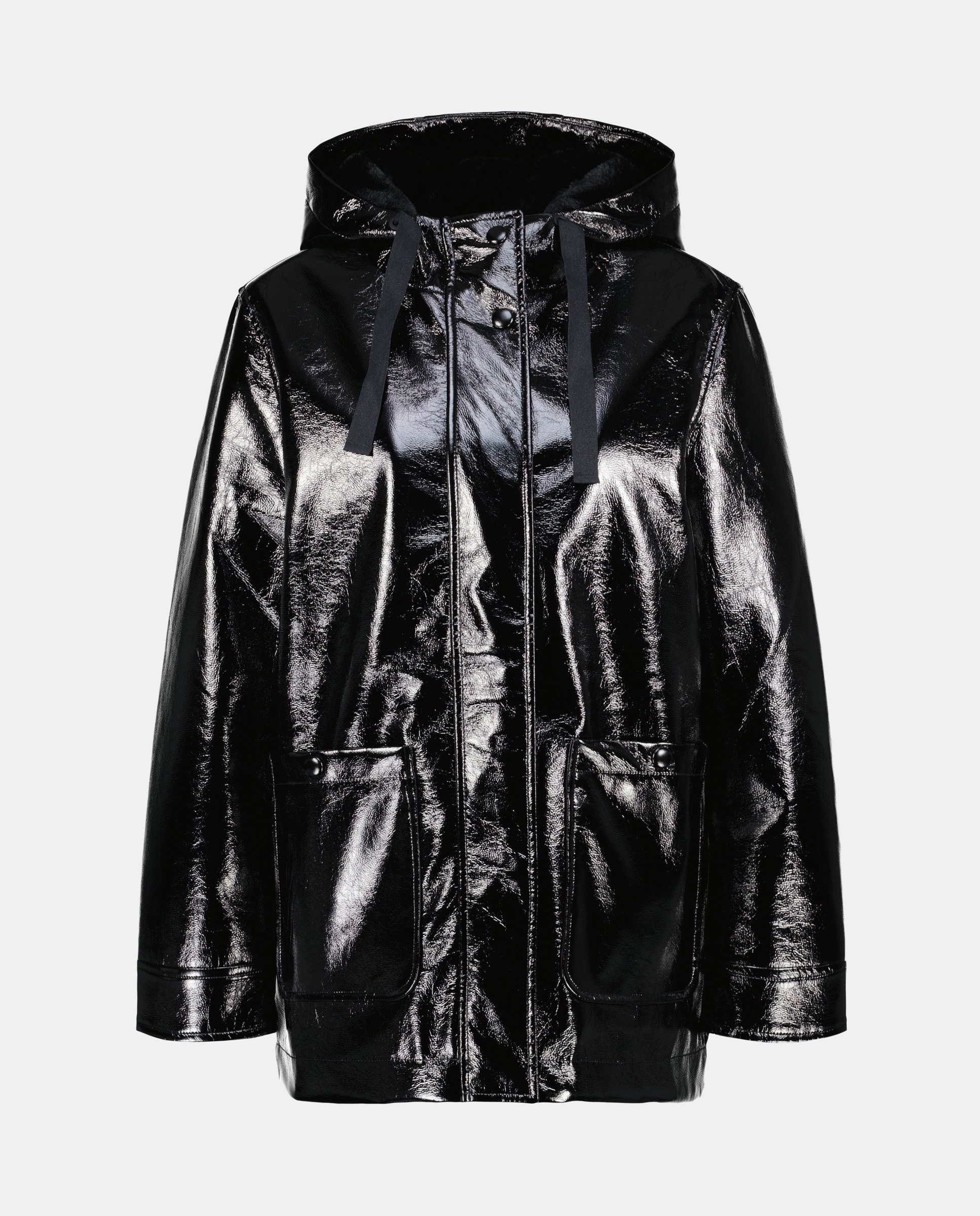 Impermeável Liso Preto-5