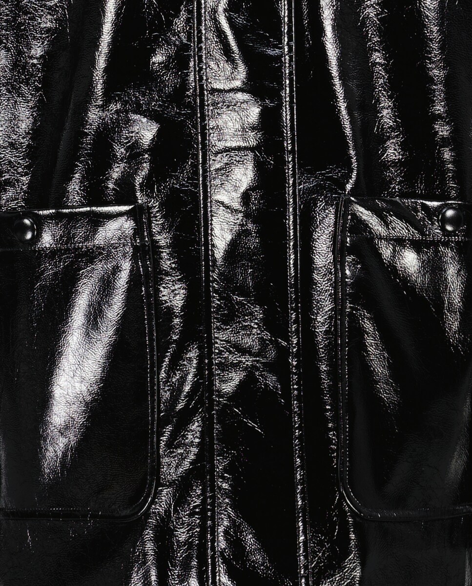 Impermeável Liso Preto-6