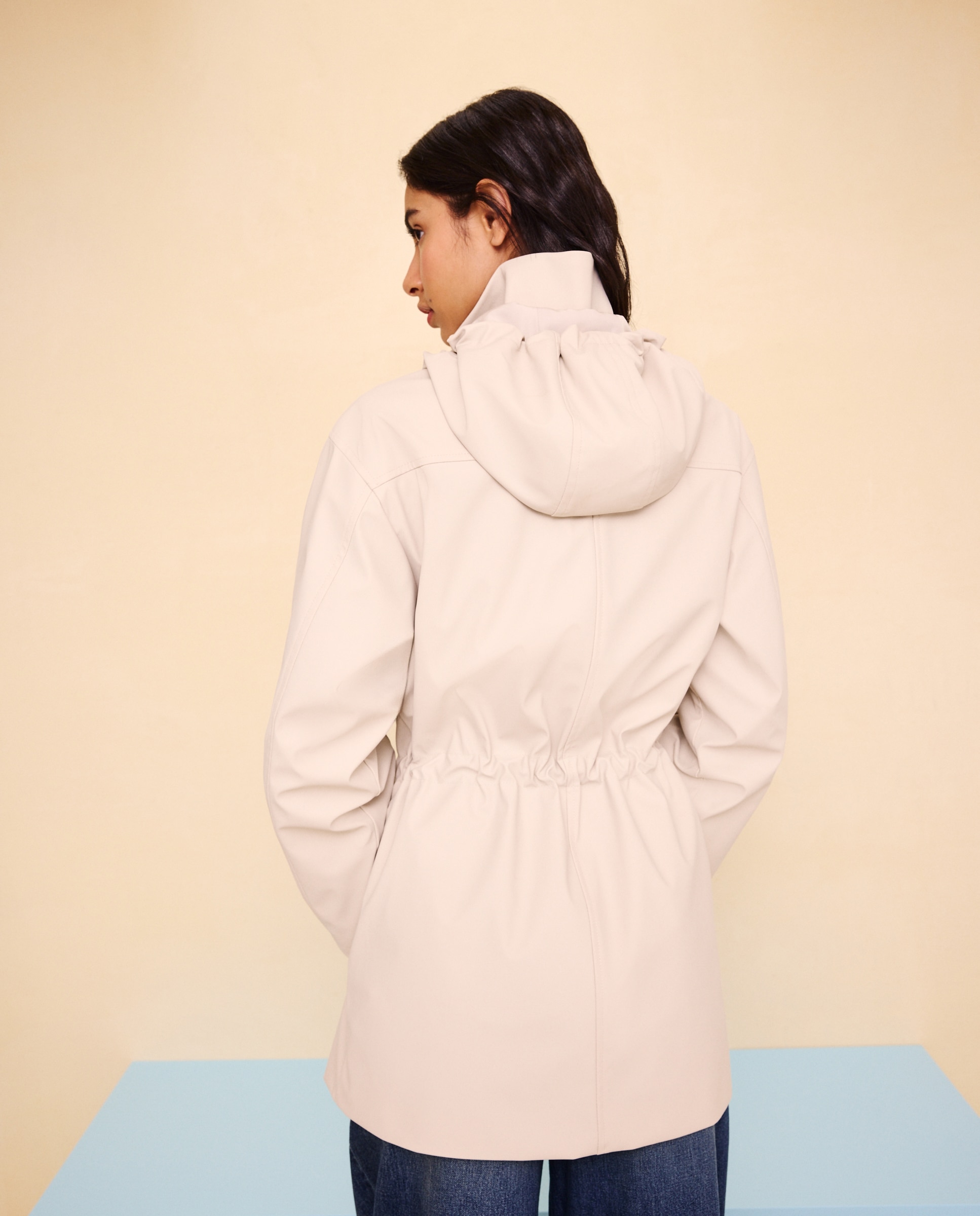 Chubasquero de mujer engomado - Easy Wear - Rice paper Rice paper-3