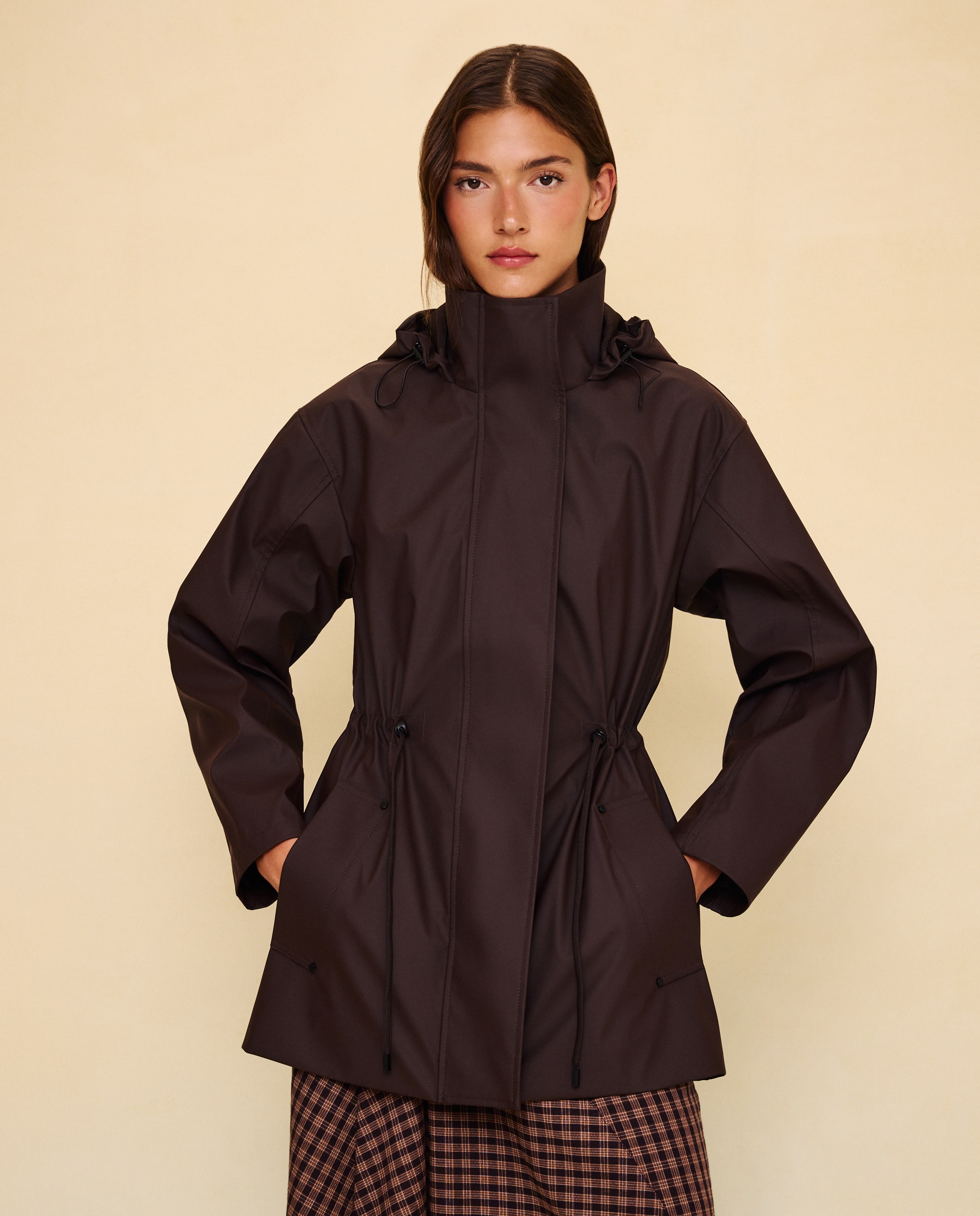 Chubasquero de mujer engomado - Easy Wear - Marrón Marrón-2