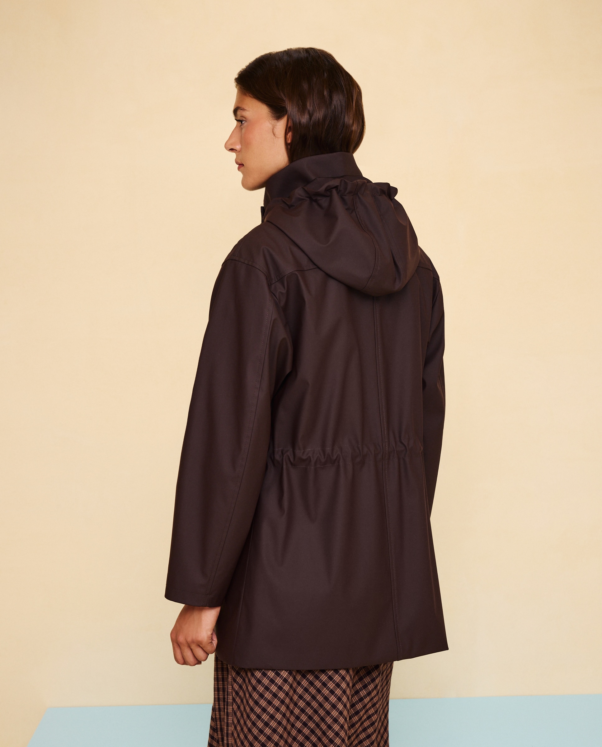 Chubasquero de mujer engomado - Easy Wear - Marrón Marrón-4