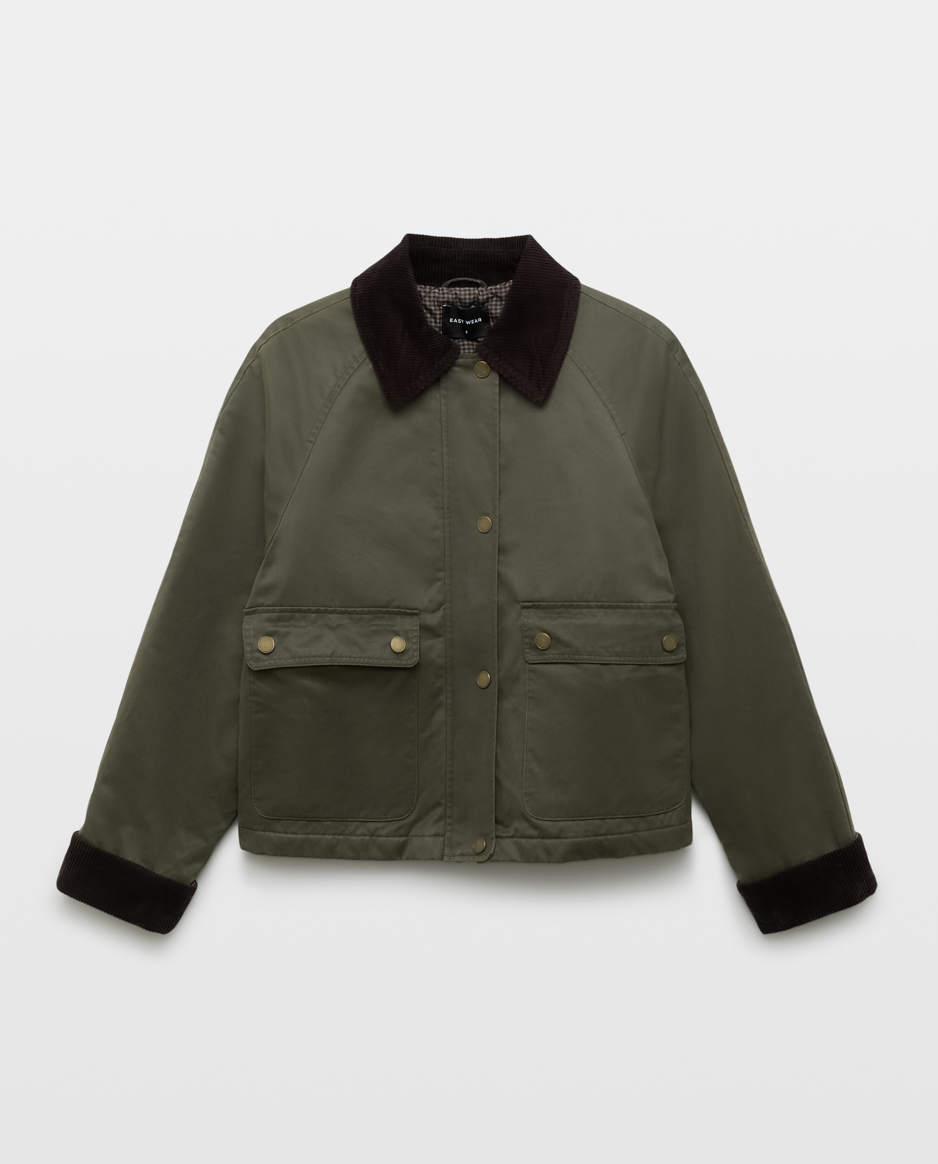 Parka de mujer encerada corta - Easy Wear - 520 Kaki 520 Kaki-4