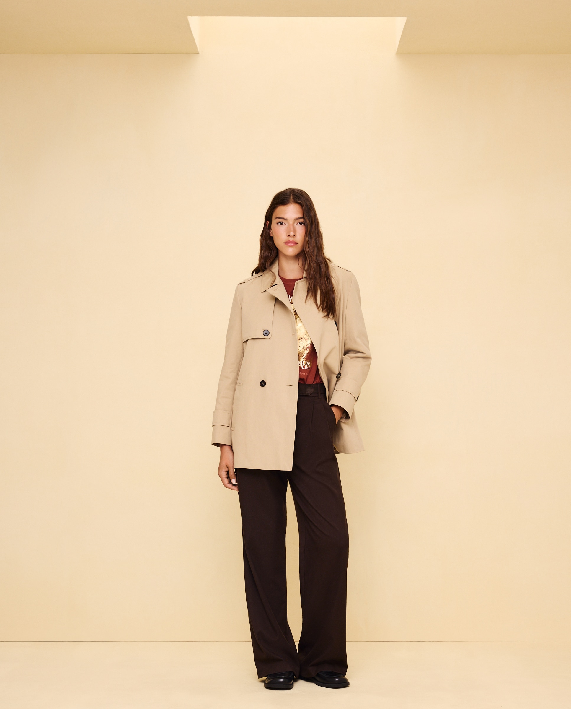 Gabardina de mujer - Easy Wear - Beige Beige-1