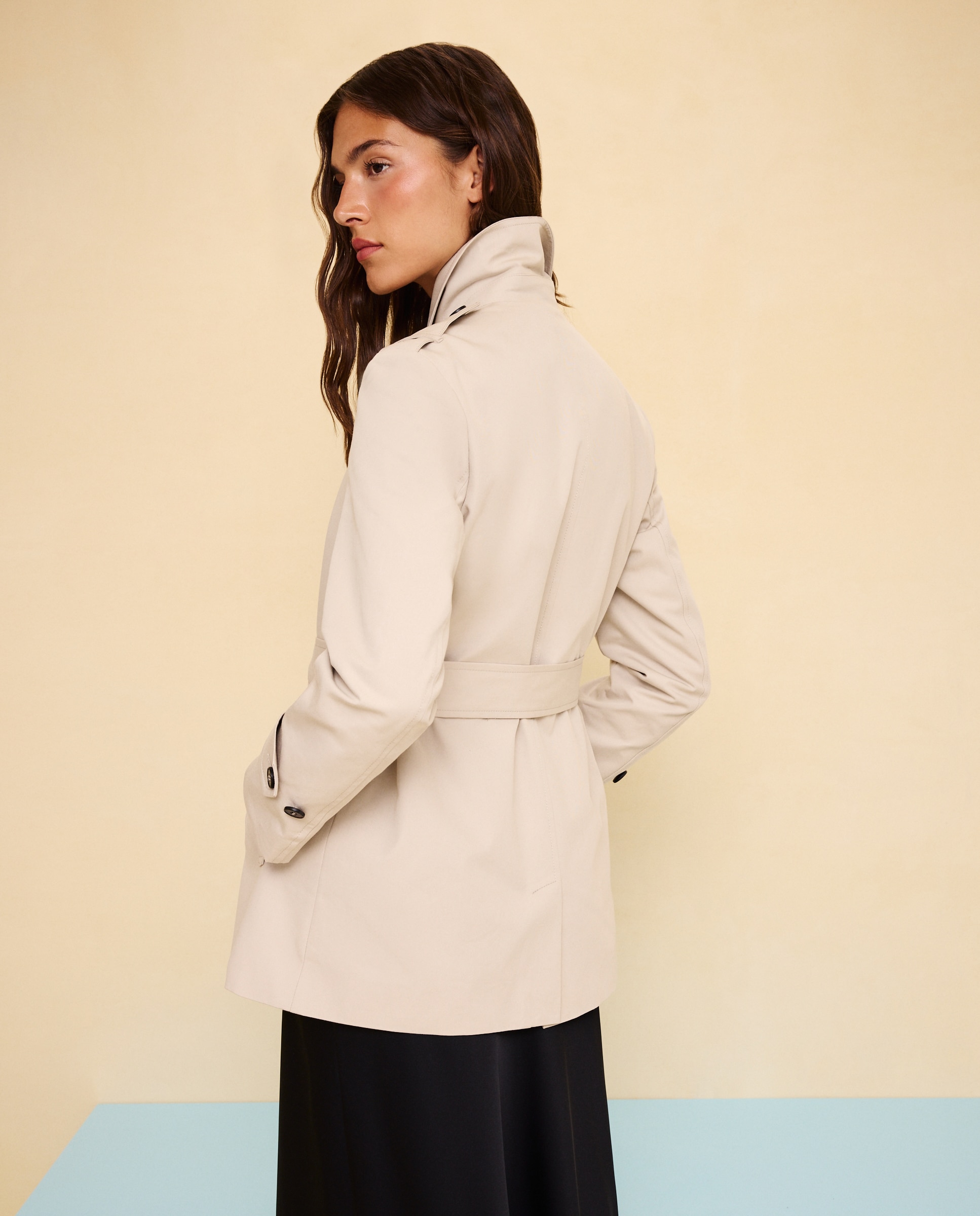 Gabardina de mujer - Easy Wear - Rice paper Rice paper-4