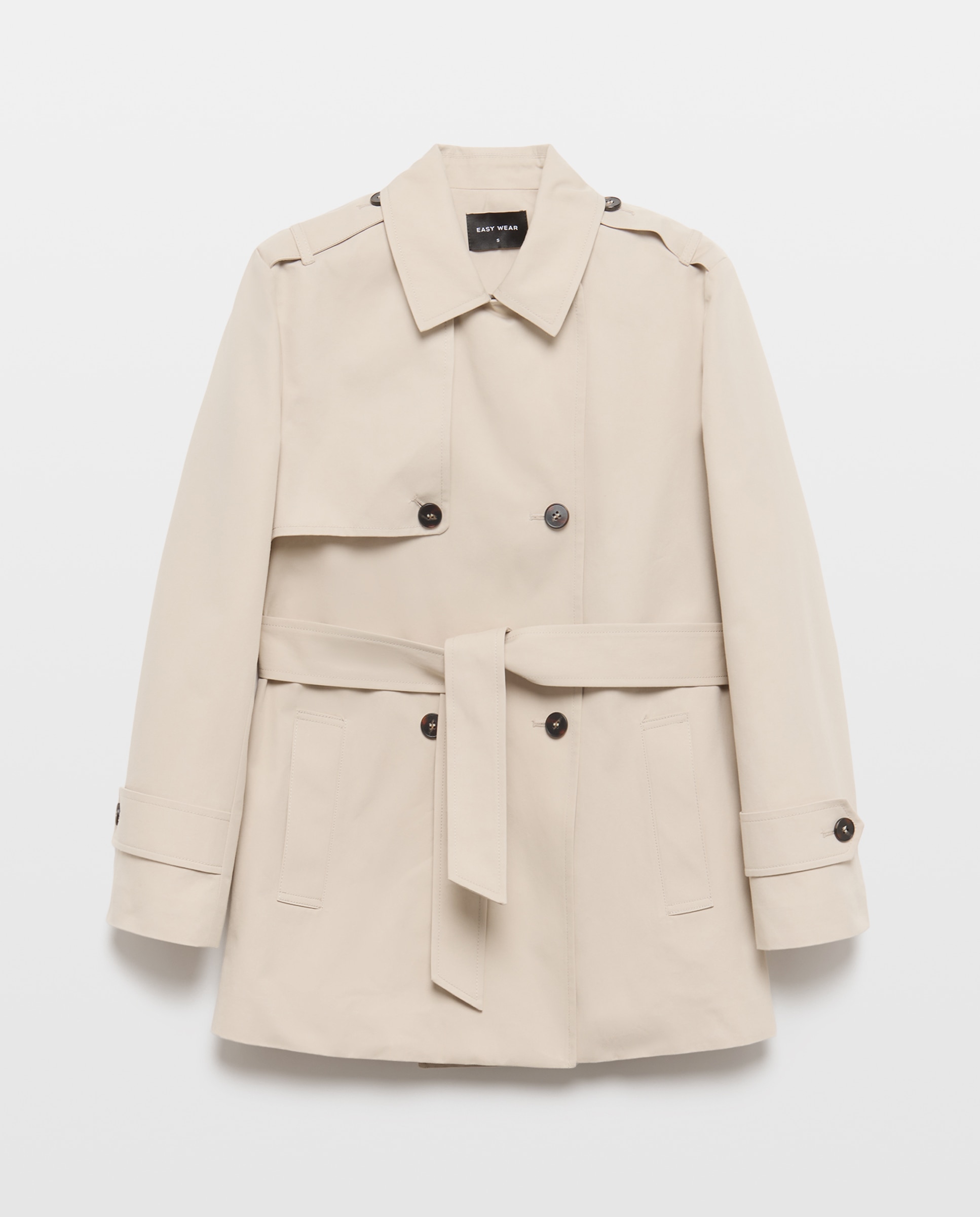 Gabardina de mujer - Easy Wear - Rice paper Rice paper-5