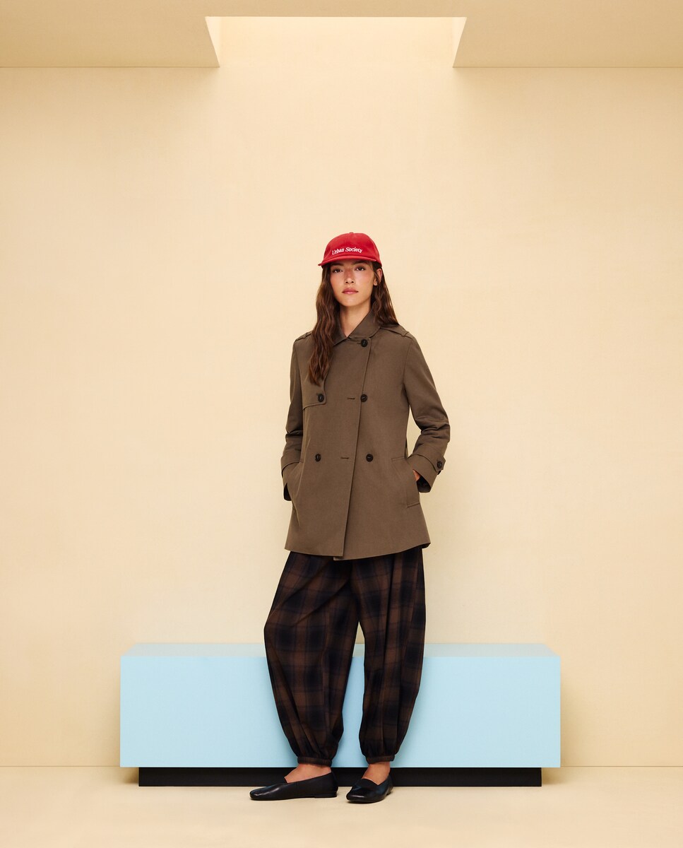Imagen 0 de Gabardina de mujer 530 Verde oscuro