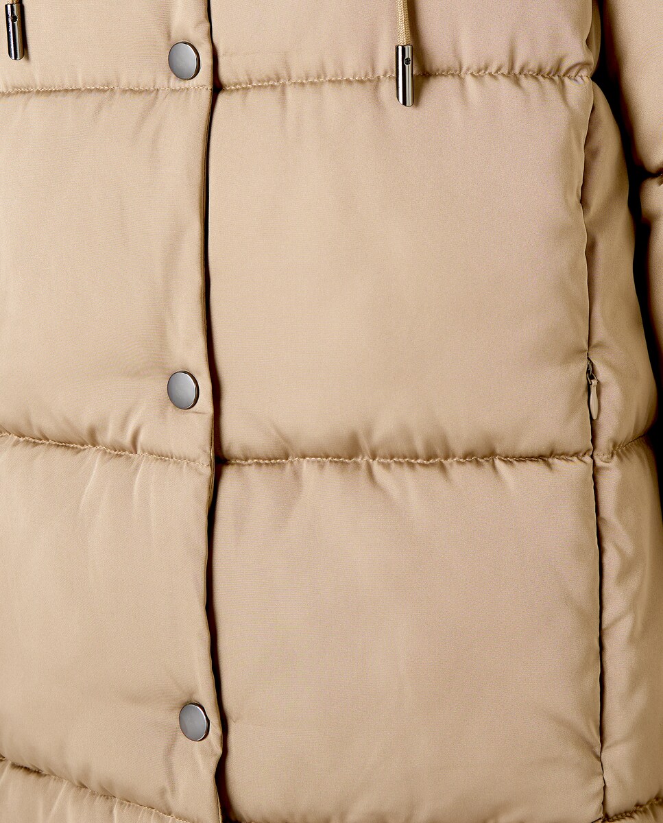 Casaco Acolchoado com Efeito de Peça Dupla 510 Verde Claro-6