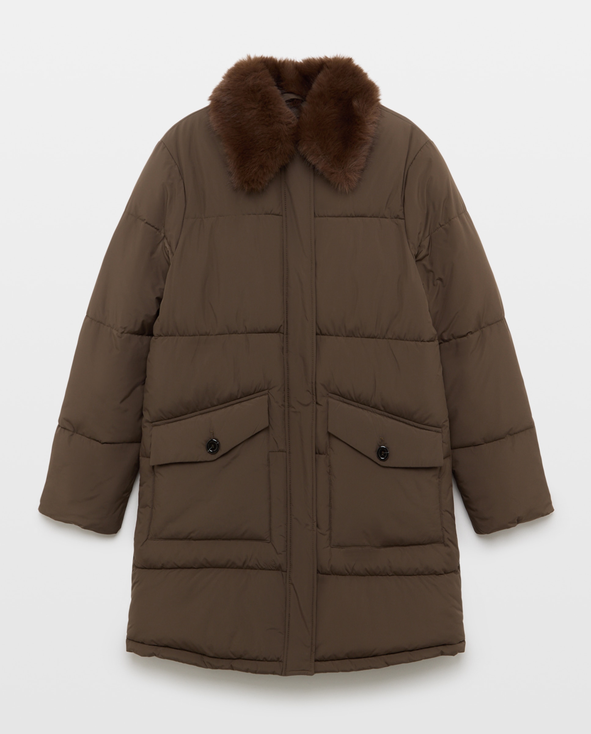 Imagen 4 de Acolchado de mujer largo cuello pelo - Easy Wear - 520 Kaki 520 Kaki