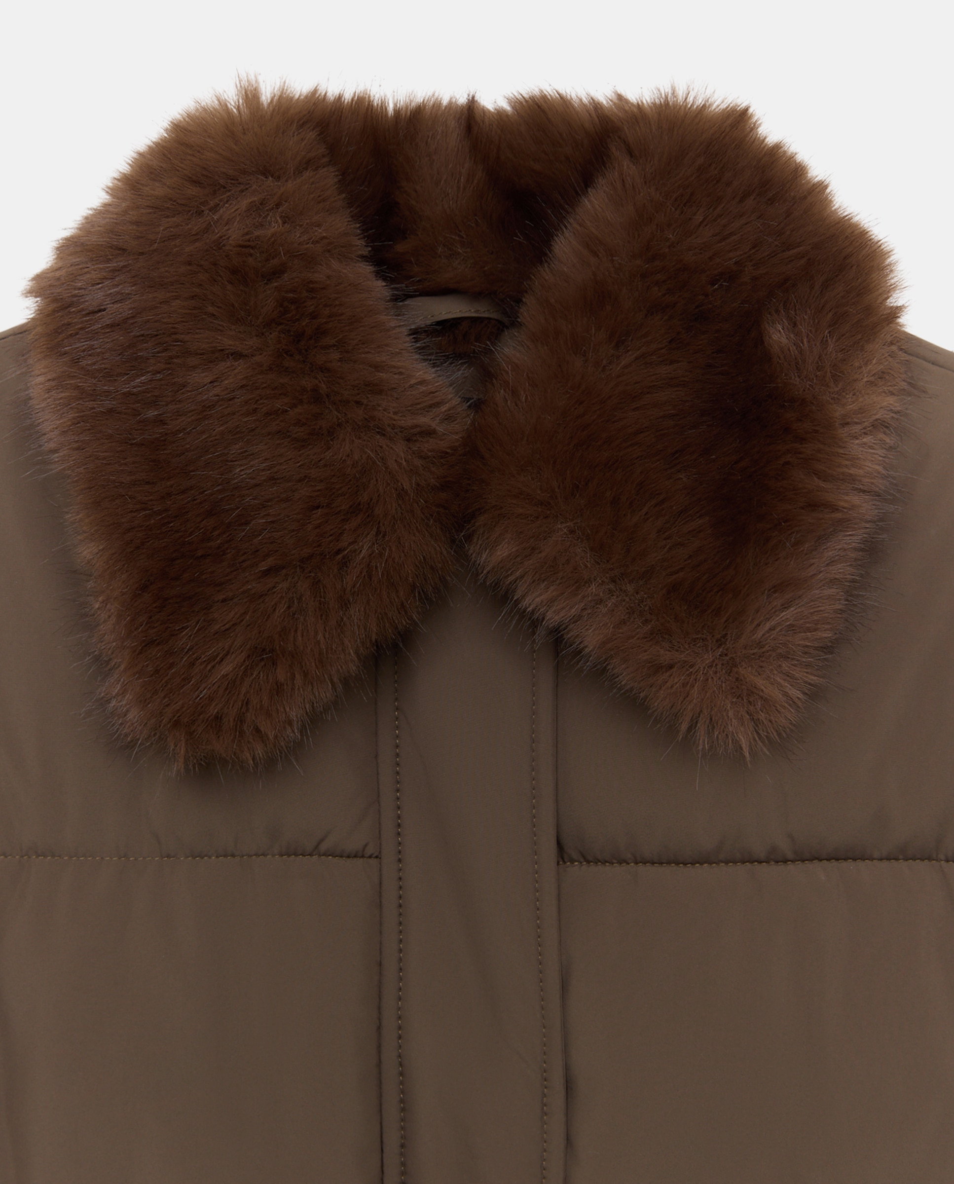 Imagen 5 de Acolchado de mujer largo cuello pelo - Easy Wear - 520 Kaki 520 Kaki