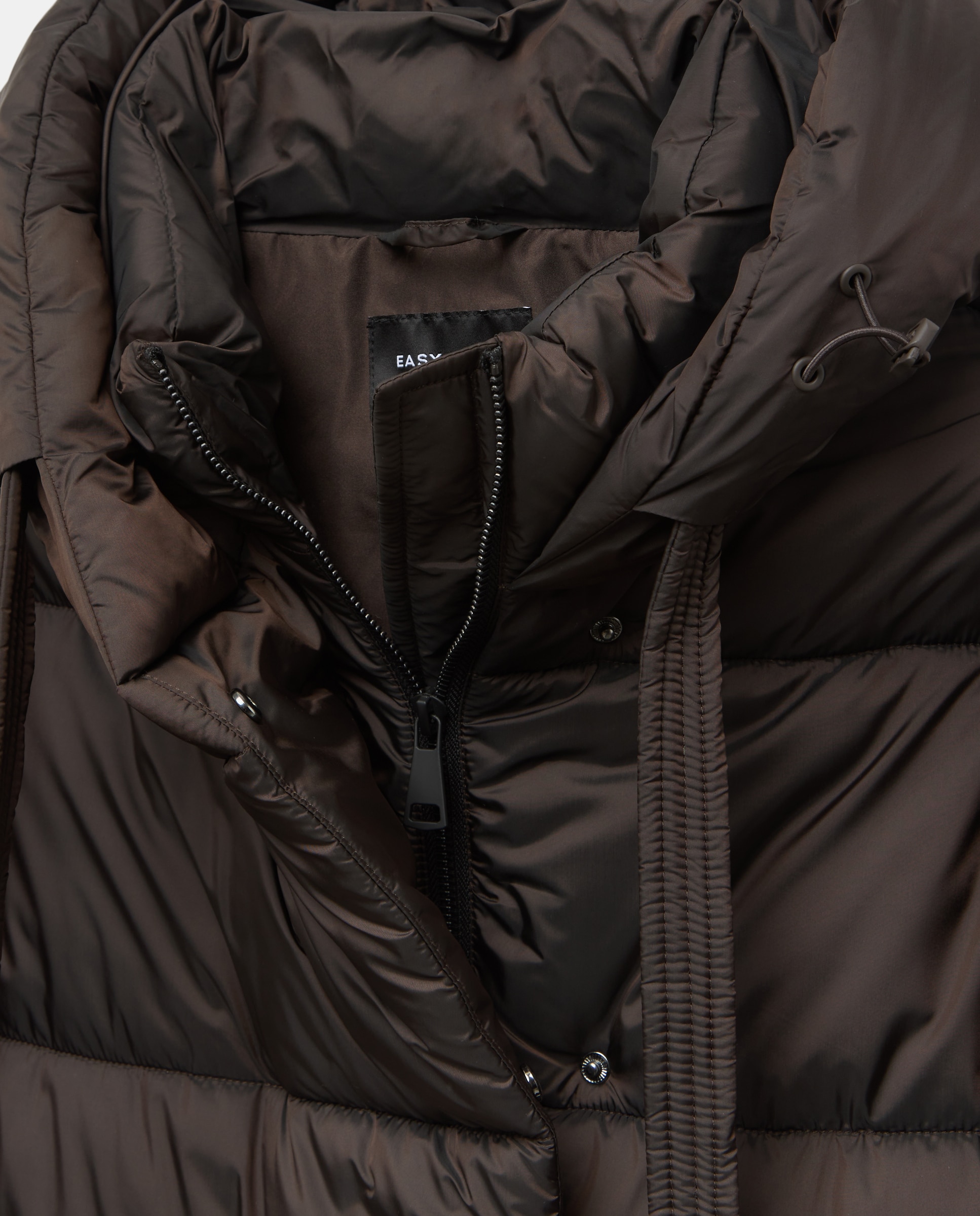 Imagen 5 de Abrigo acolchado cruzado capucha - Easy Wear - Chocolate Chocolate