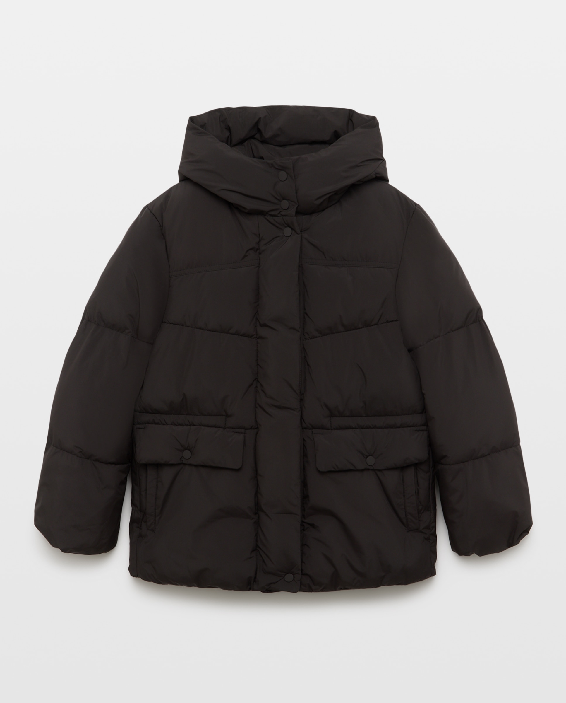 Imagen 4 de Abrigo acolchado de mujer con capucha - Easy Wear - Negro Negro
