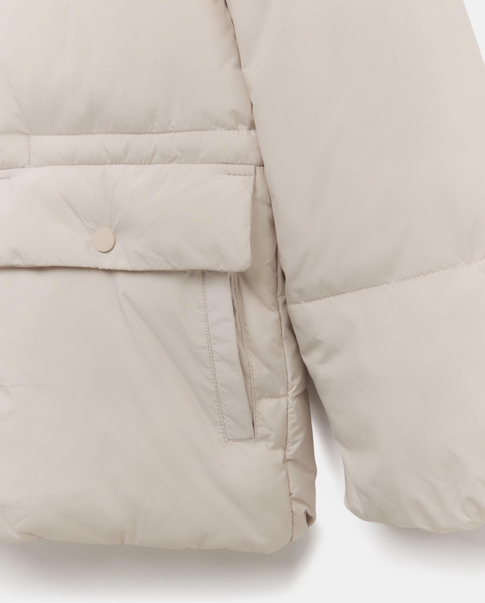 Imagen 5 de Abrigo acolchado de mujer con capucha - Easy Wear - Rice paper Rice paper