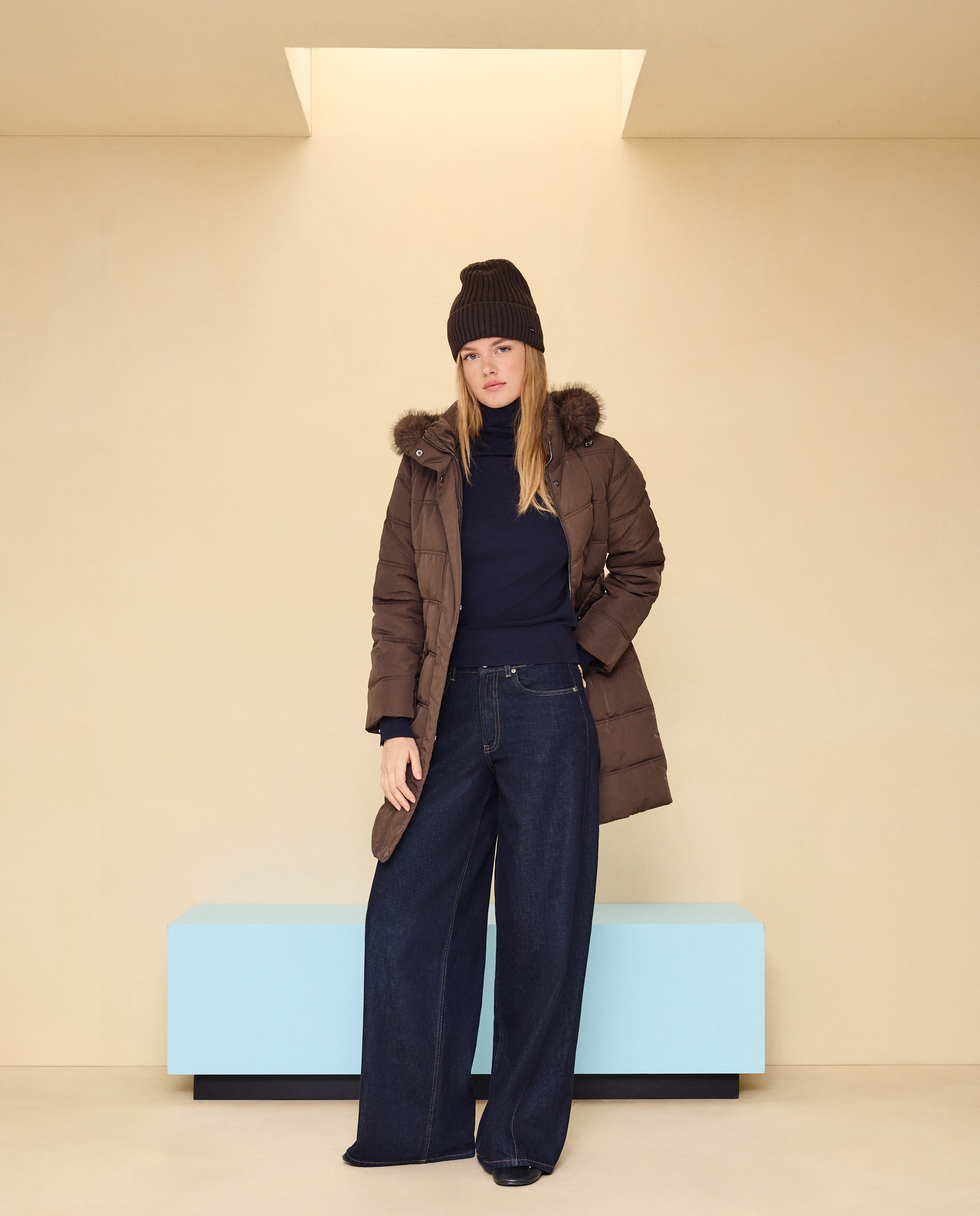 Imagen 1 de Acolchado de mujer con cinturon - Easy Wear - Marrón Marrón