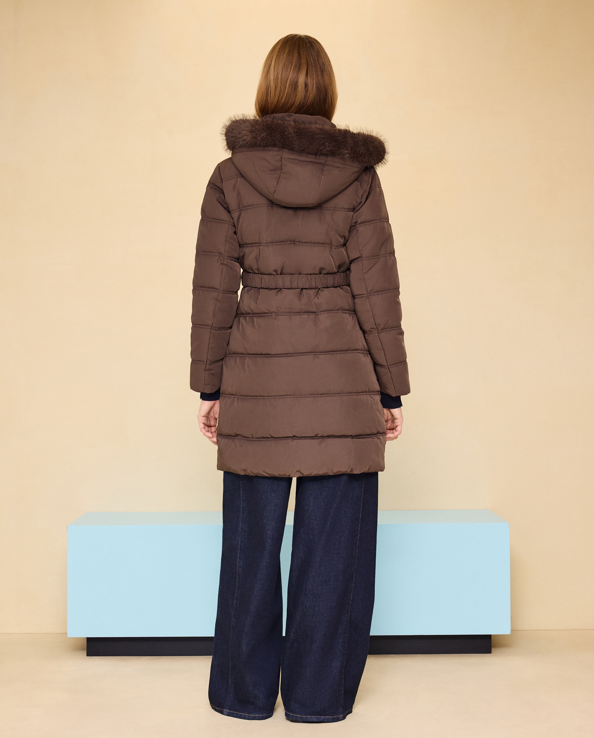 Imagen 3 de Acolchado de mujer con cinturon - Easy Wear - Marrón Marrón