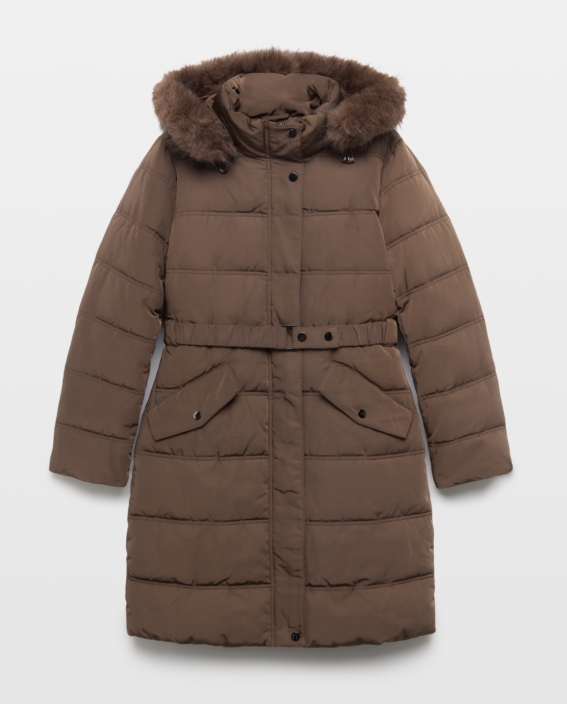 Imagen 4 de Acolchado de mujer con cinturon - Easy Wear - Marrón Marrón