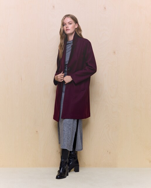 Imagem 0 de Sobretudo de Malha com Lapela