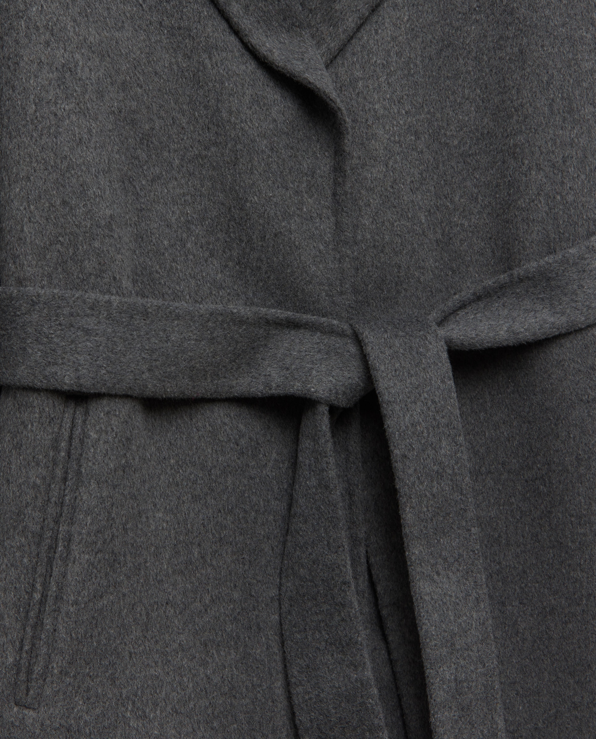 Abrigo de mujer con lana handmade - Easy Wear - 820 Gris medio 820 Gris medio-5