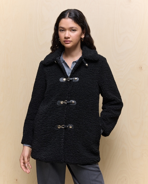 Imagen 0 de Chaquetón de mujer liso de borreguito