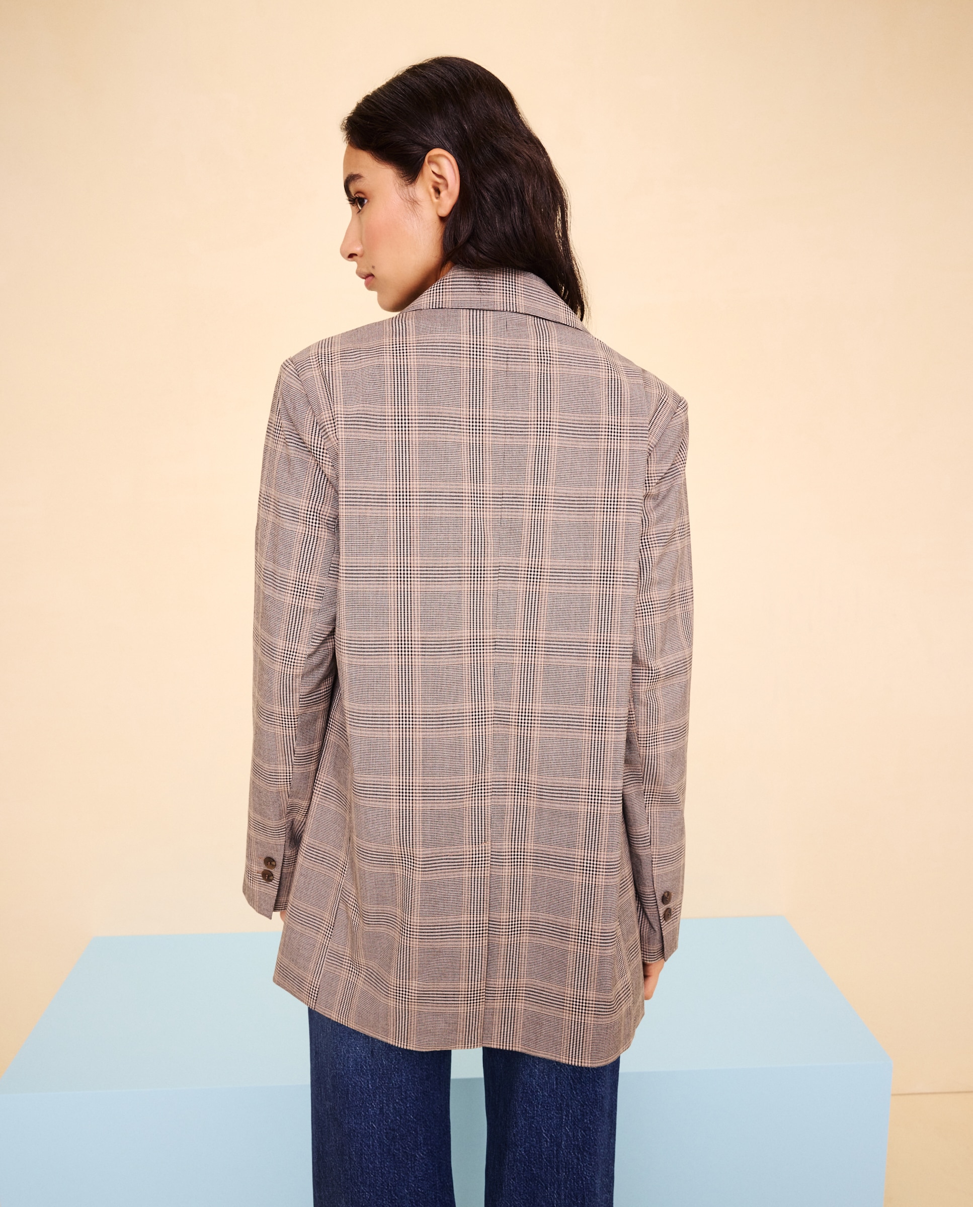 Blazer com 1 Botão Branco-3