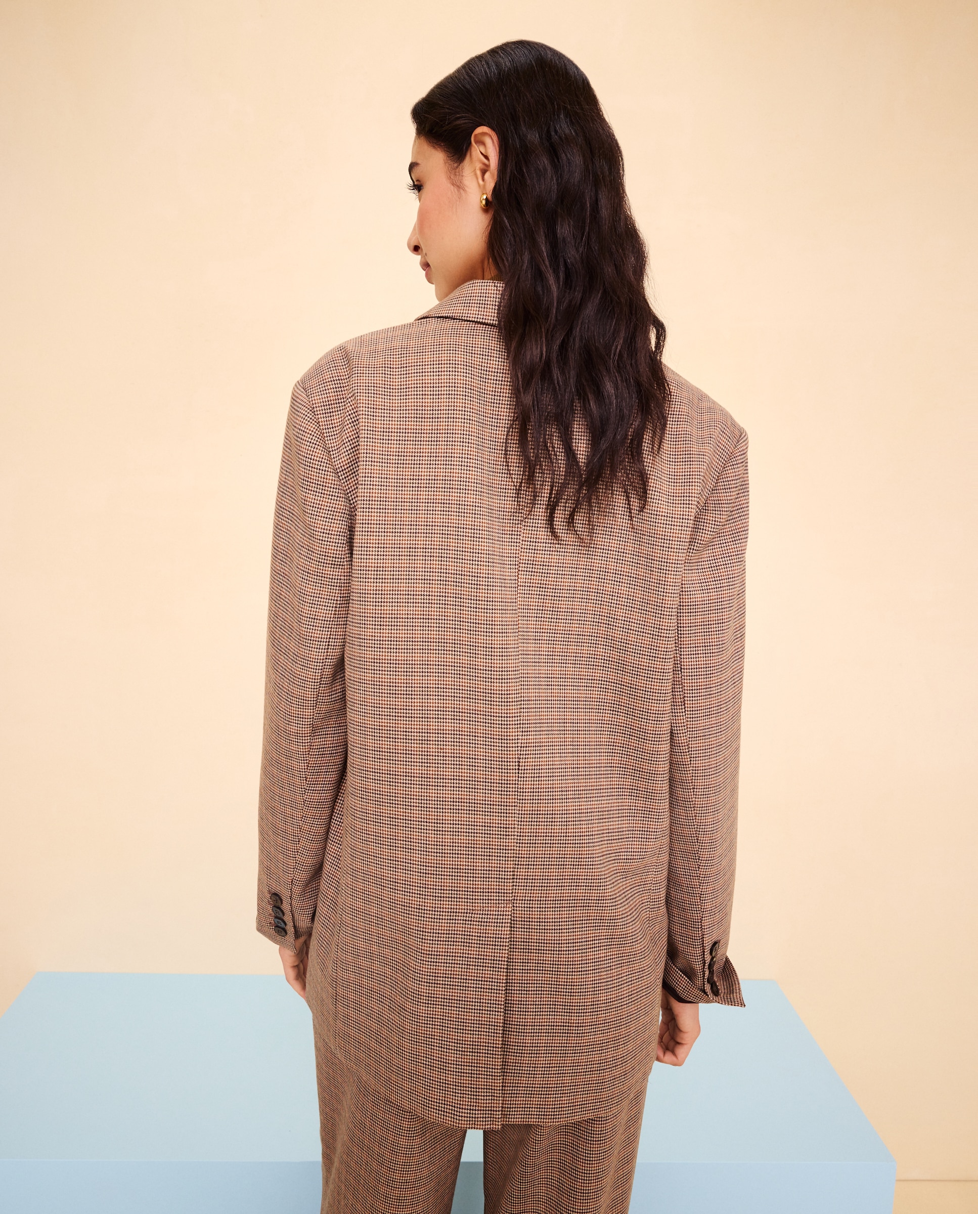 Imagen 3 de Blazer de mujer cruzada cuadros - Easy Wear - 820 Gris medio 820 Gris medio