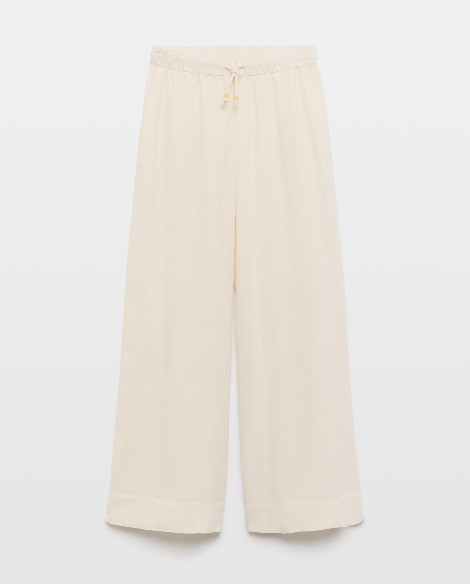 Pantalón de mujer recto ancho - Easy Wear - Beige Beige-4