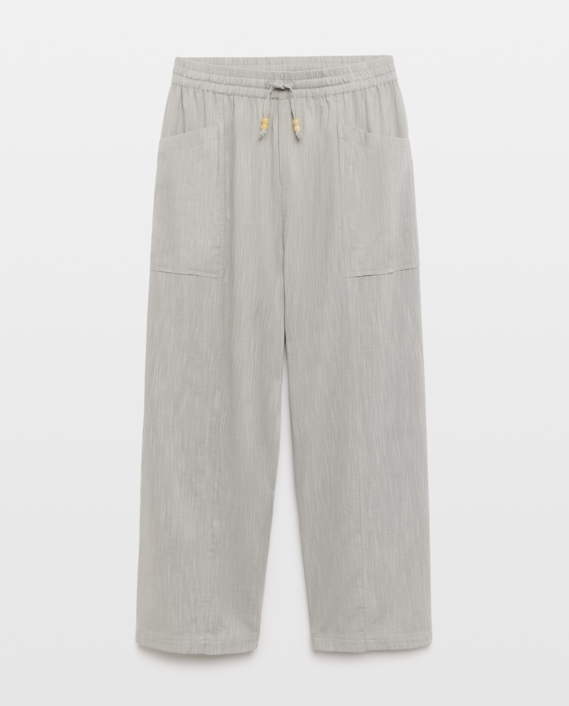Pantalón jogger crop de mujer con cintura ajustable - Easy Wear - Verde Salvia Verde Salvia-4
