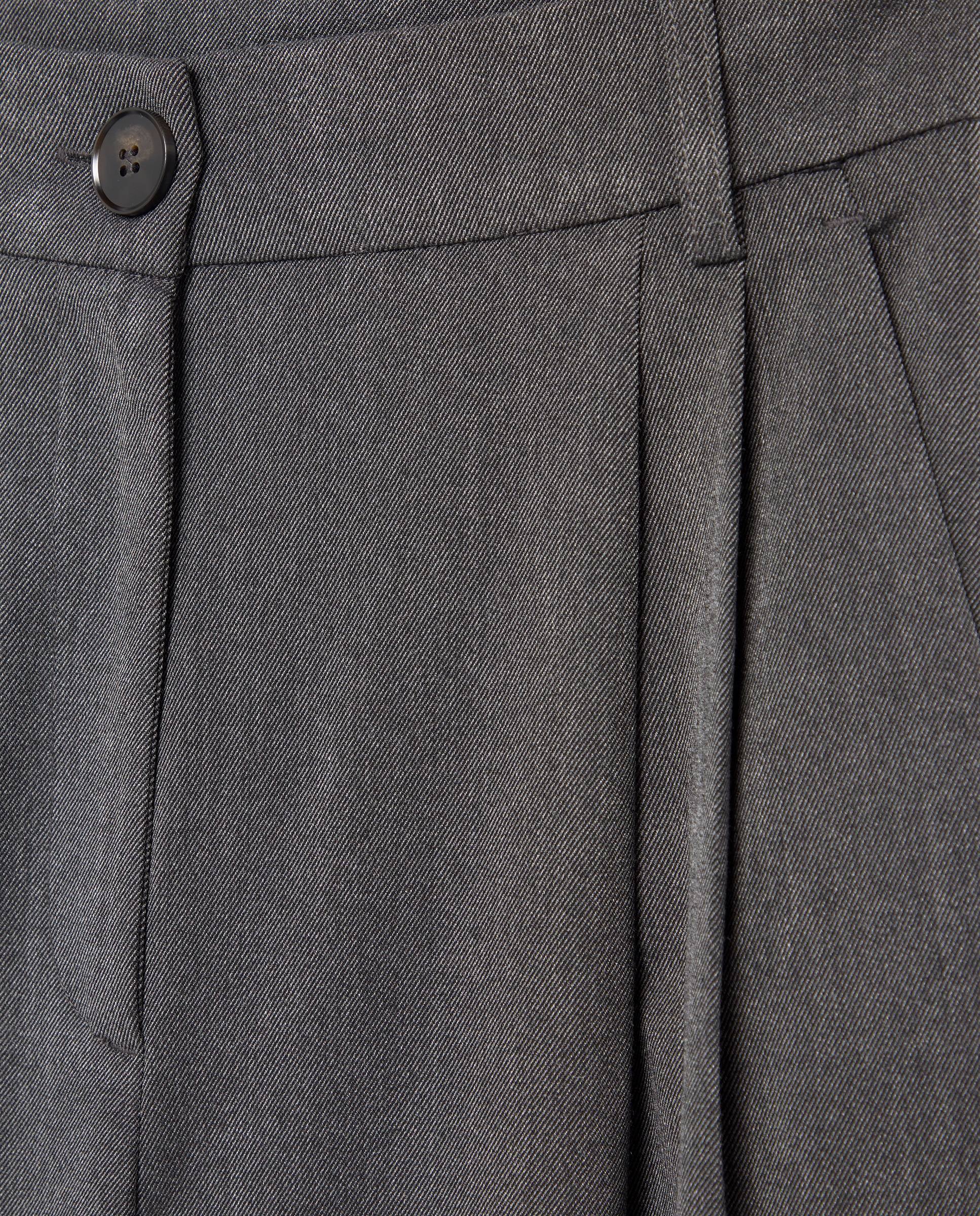 Pantalón de mujer pinzas wide leg - Easy Wear - 820 Gris medio 820 Gris medio-5