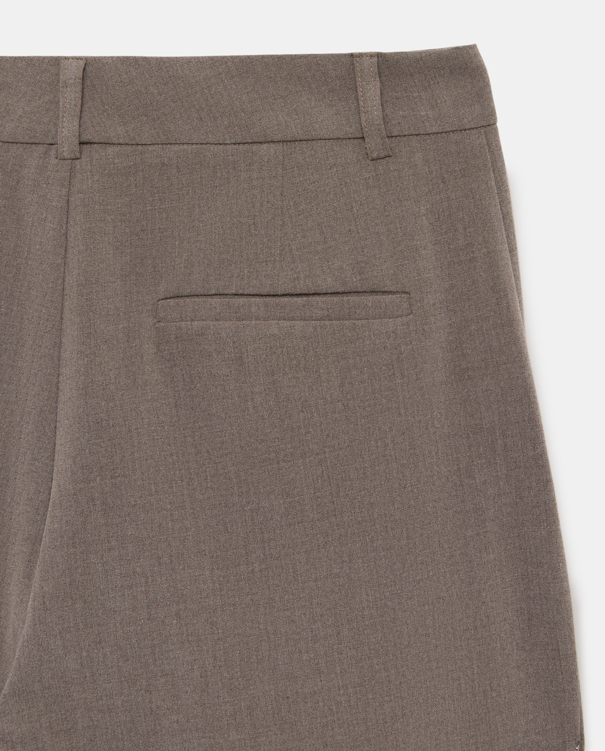 Pantalón de mujer pinzas cinturón - Easy Wear - Visón oscuro Visón oscuro-5
