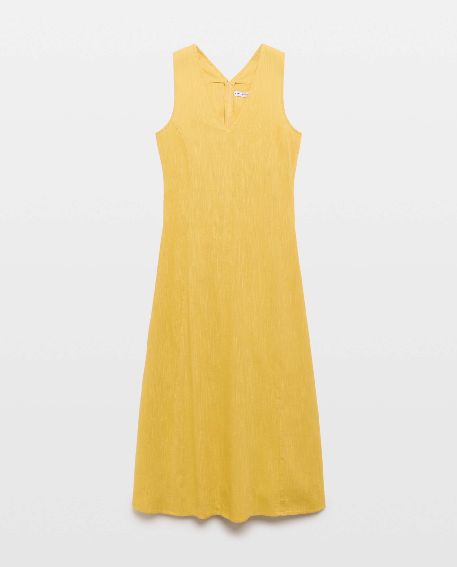Imagem 0 de Vestido Comprido com Decote em Bico