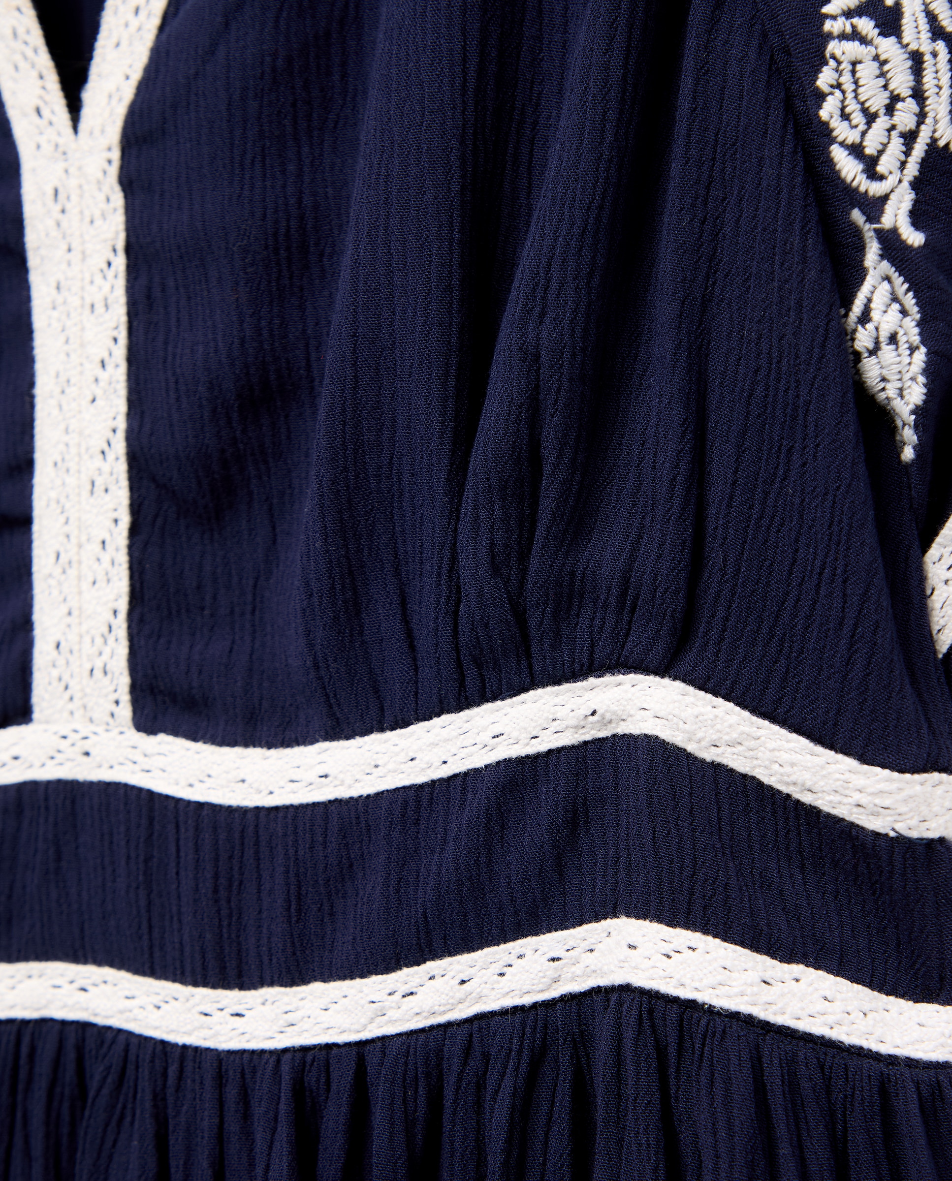 Vestido Curto Ondulado Azul-marinho-6
