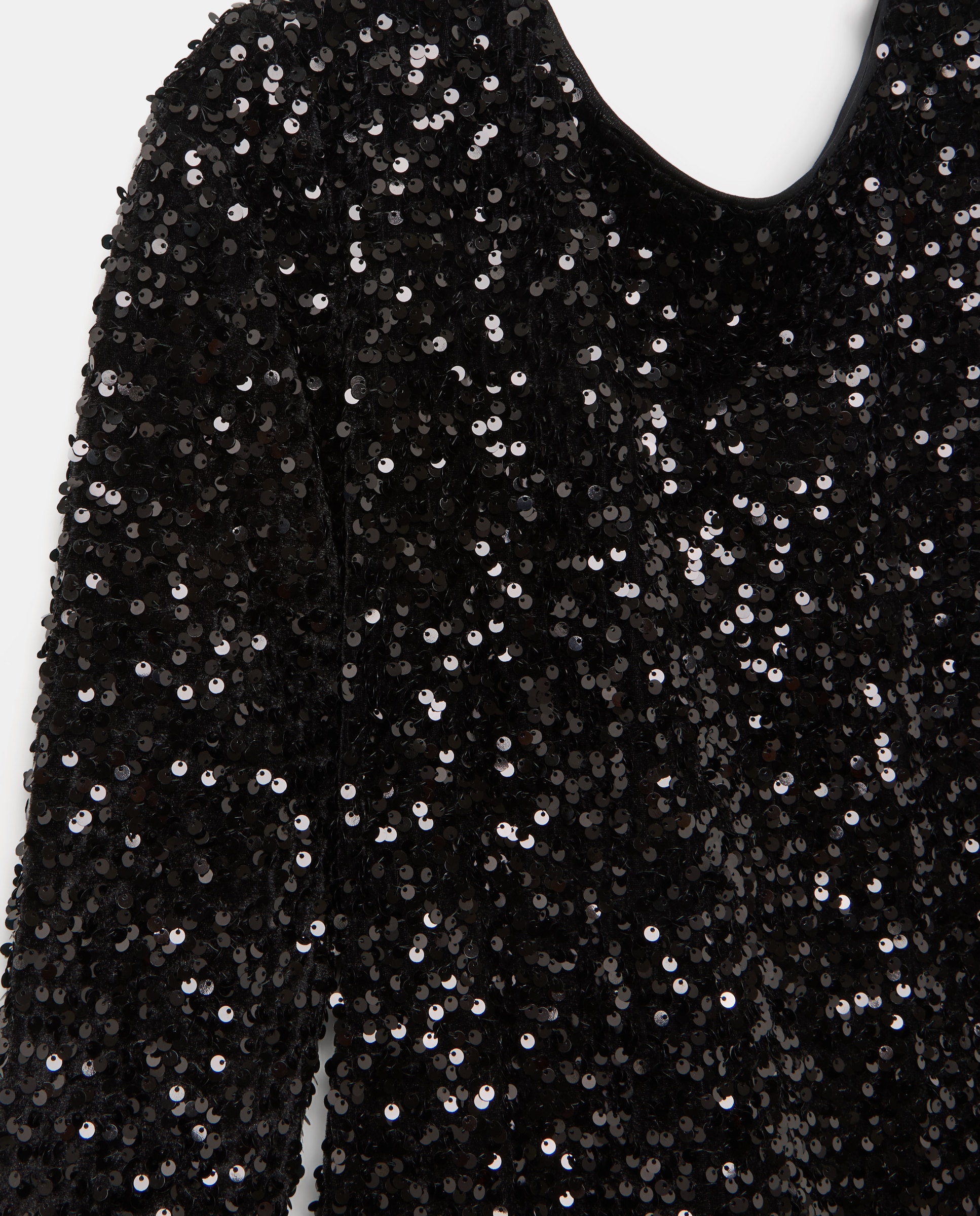 Vestido corto de lentejuelas - Easy Wear - Negro Negro-5