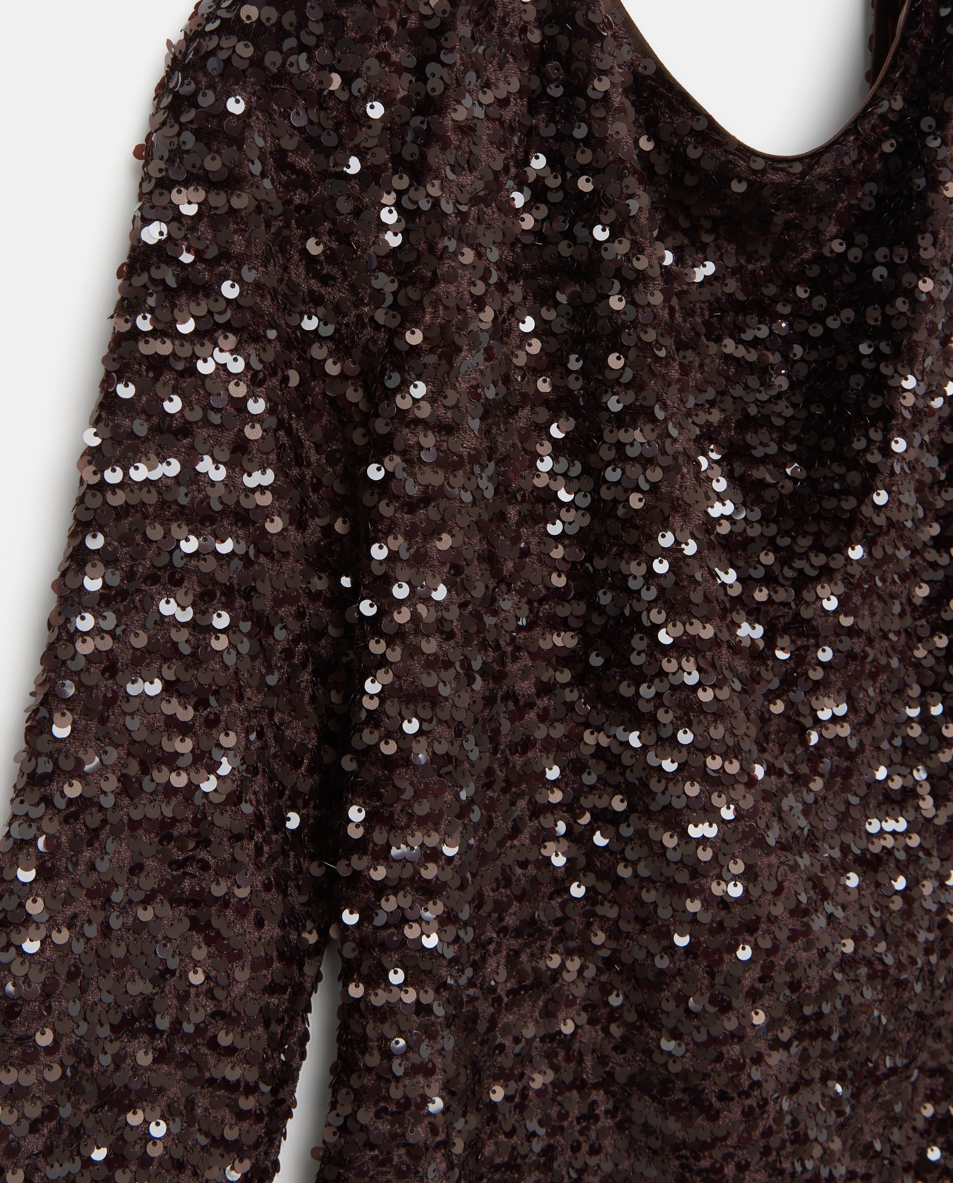 Vestido corto de lentejuelas - Easy Wear - Chocolate Chocolate-5