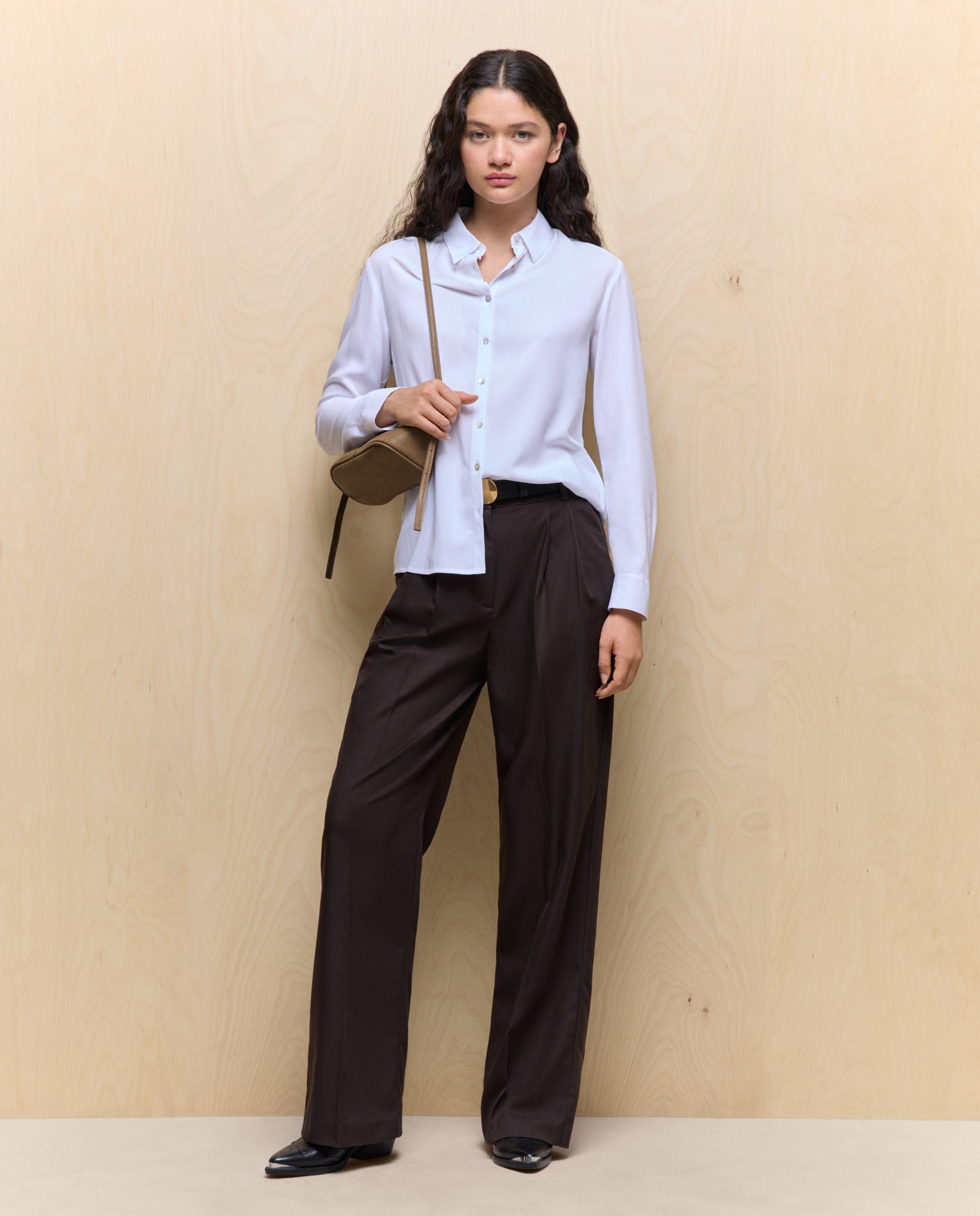Easy Wear - Camisa de mujer de manga larga con viscosa.