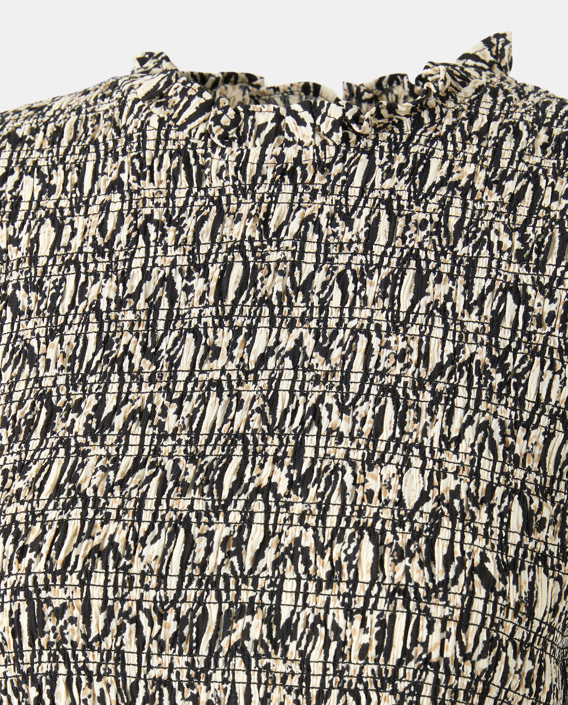 Top de Manga Comprida com Elásticos Preto-5