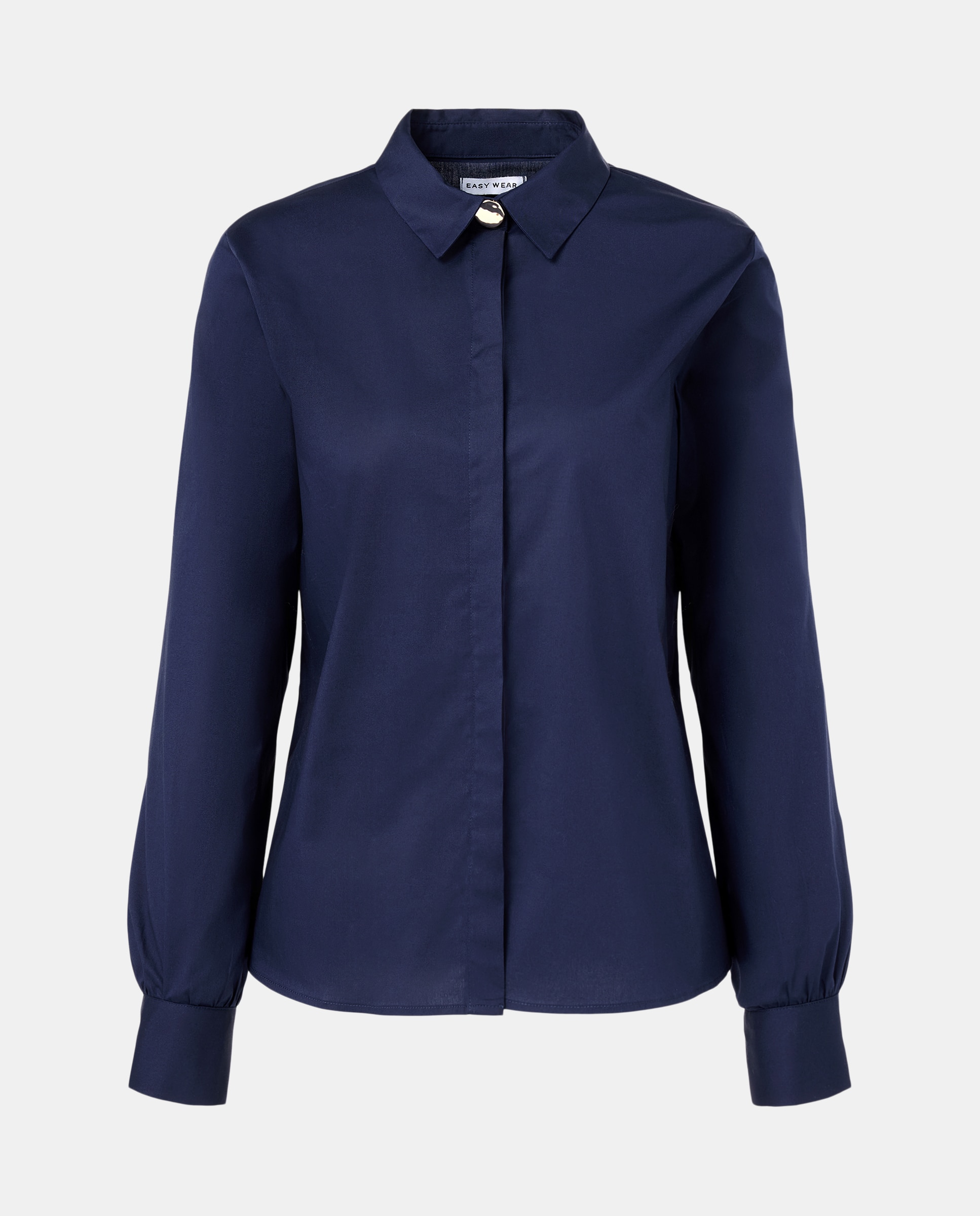 Camisa de Algodão Estampada Marinho-5