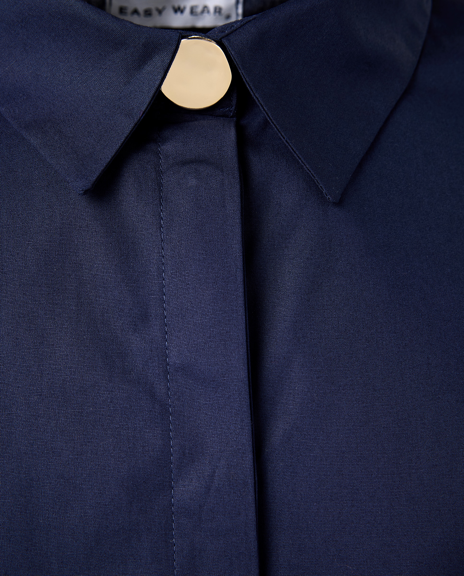 Camisa de Algodão Estampada Marinho-6