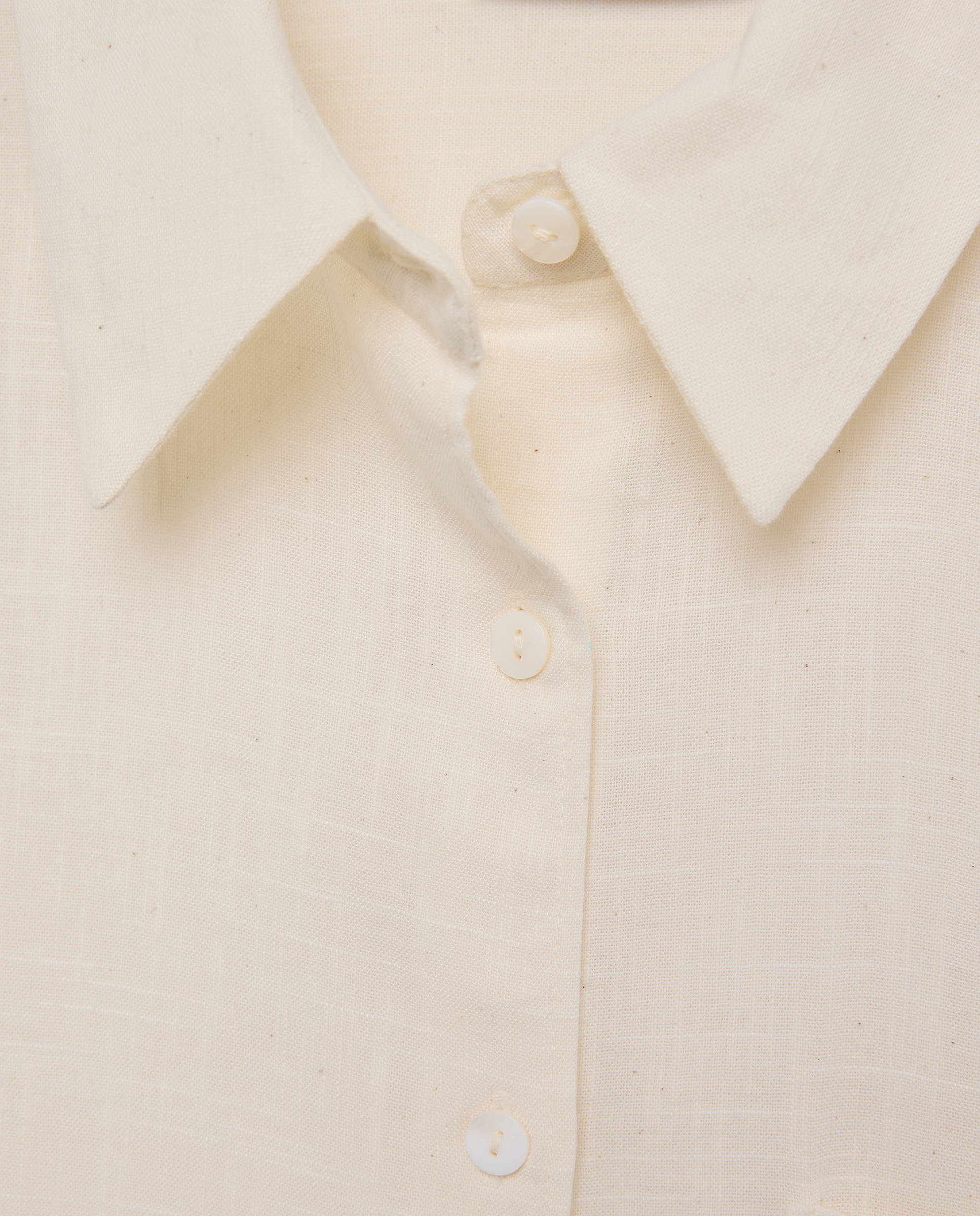 Camisa de mujer de manga larga fluida - Easy Wear - Beige Beige-5