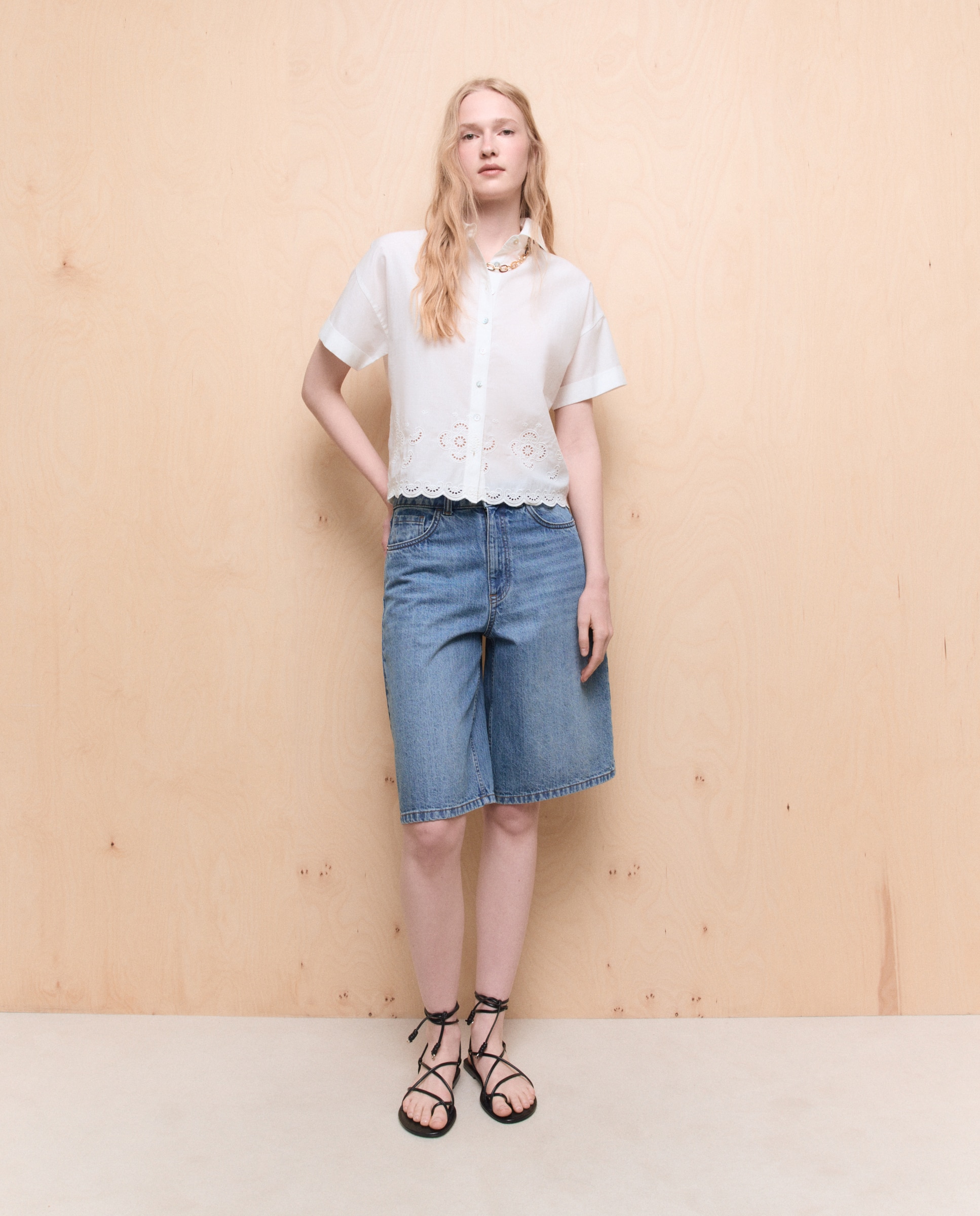 Camisa popelín de mujer - Easy Wear - Blanco Blanco-2