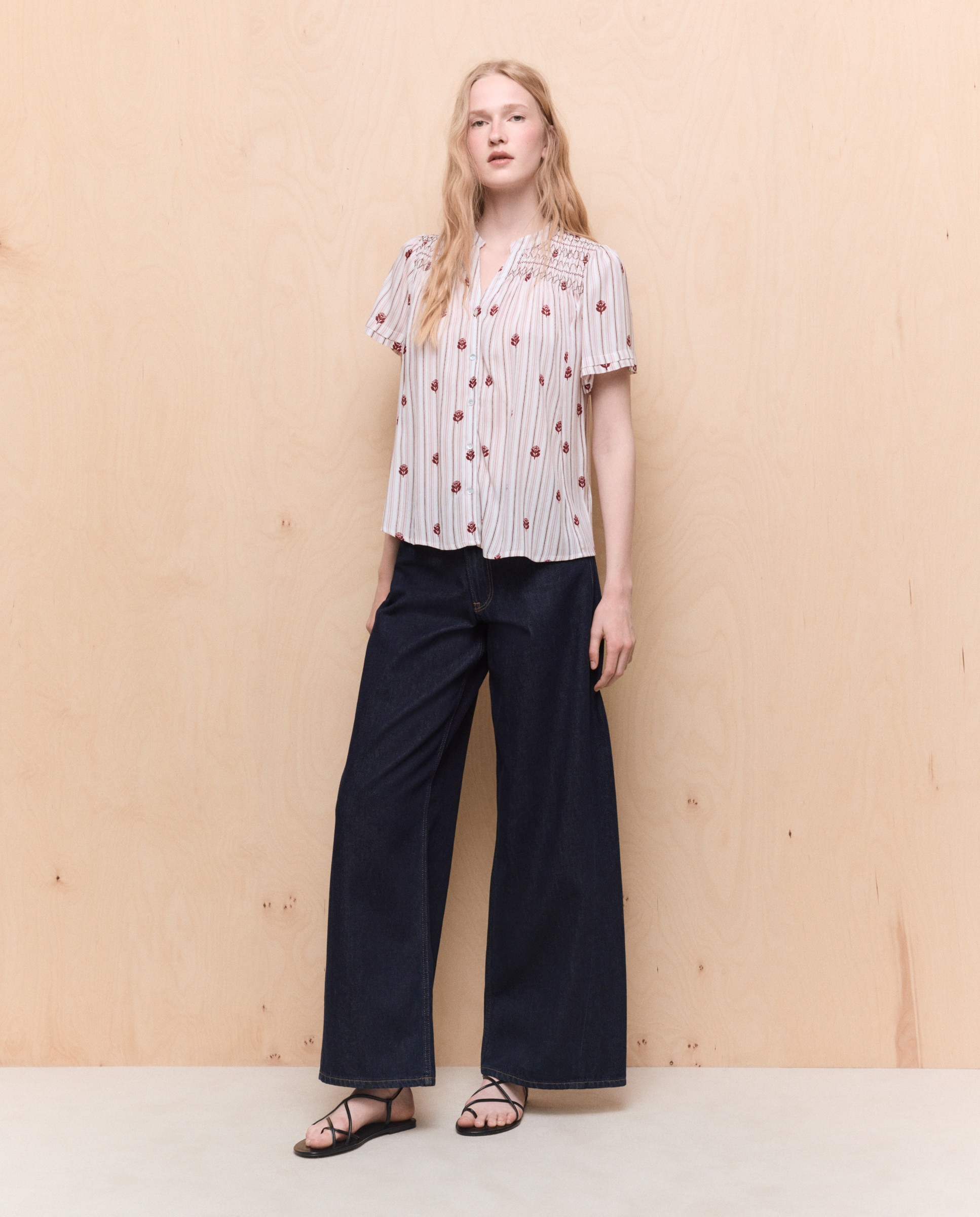 Blusa de Favos de Mel Rosa-1