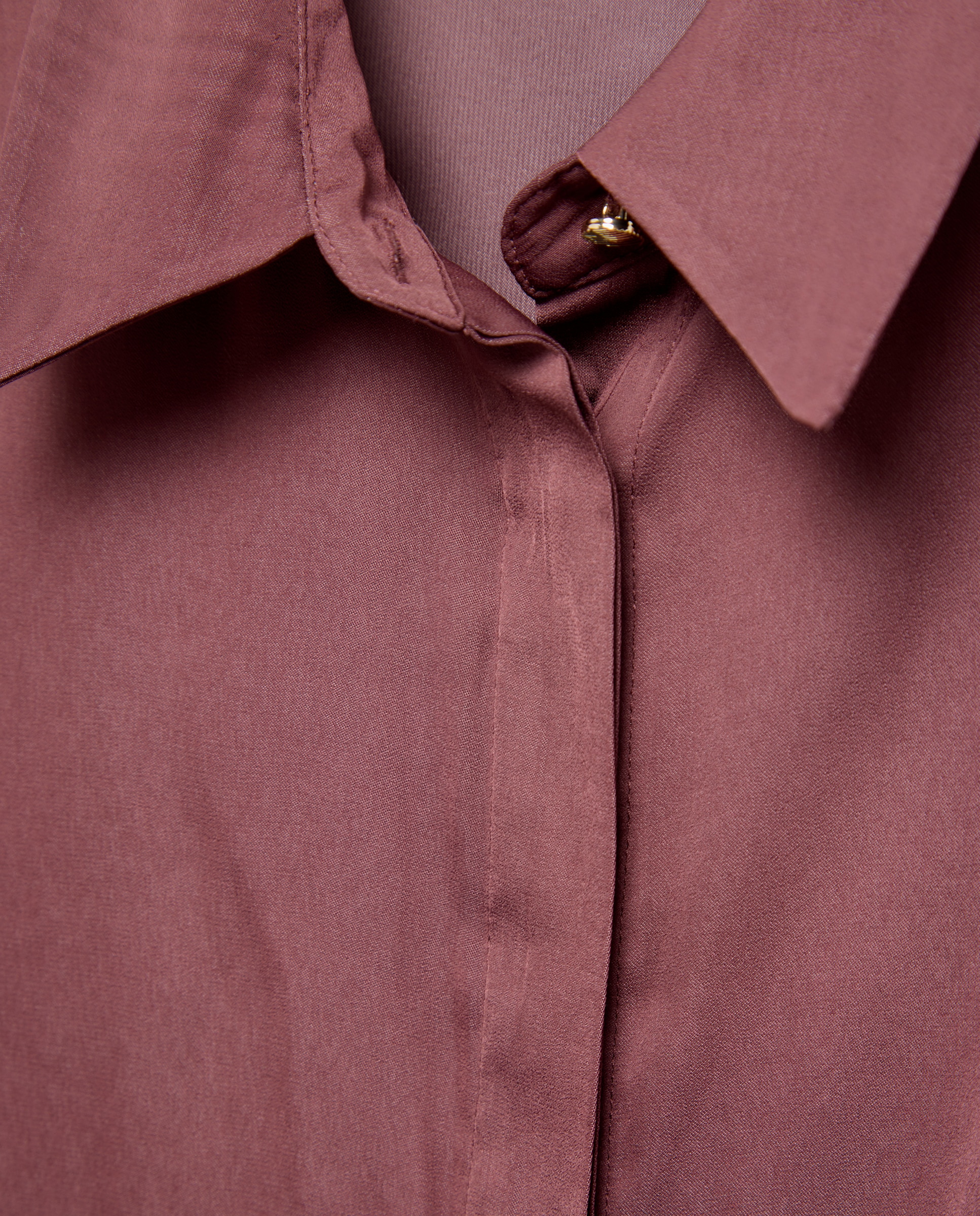 Camisa de mujer satinada - Easy Wear - Burdeos Burdeos-5