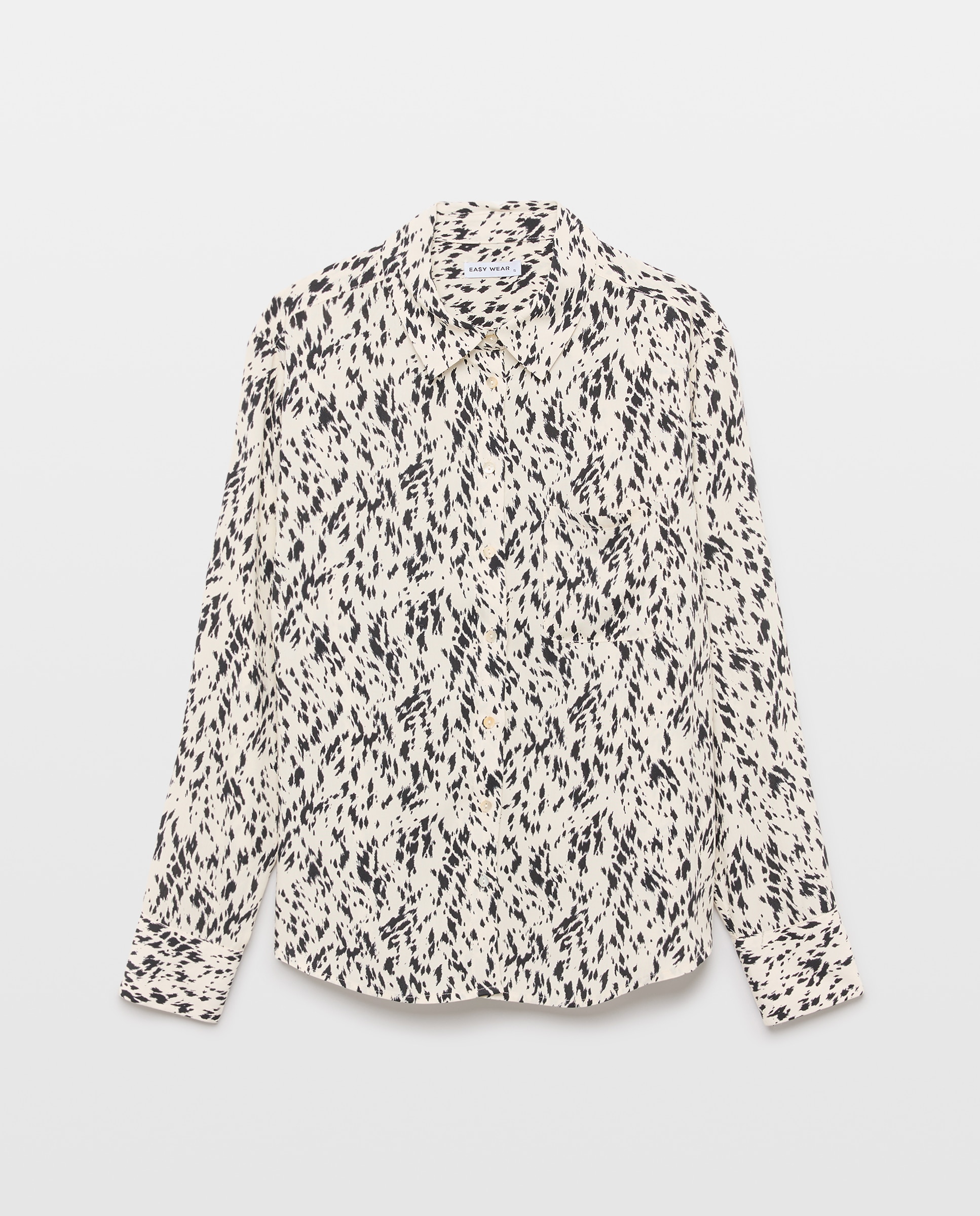Camisa fluida lisa de mujer - Easy Wear - Marrón Marrón-4