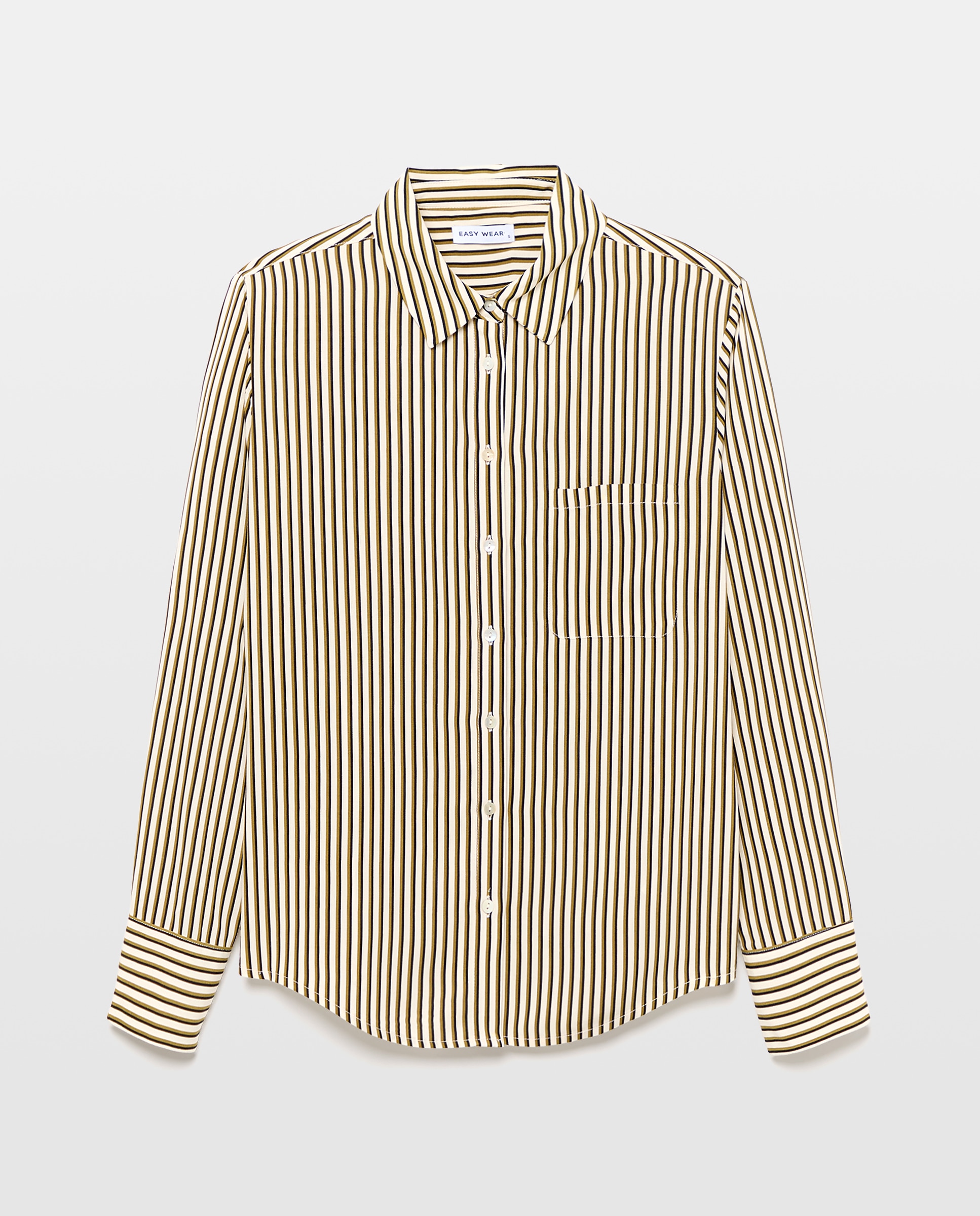 Camisa fluida lisa de mujer - Easy Wear - Verde Verde-4