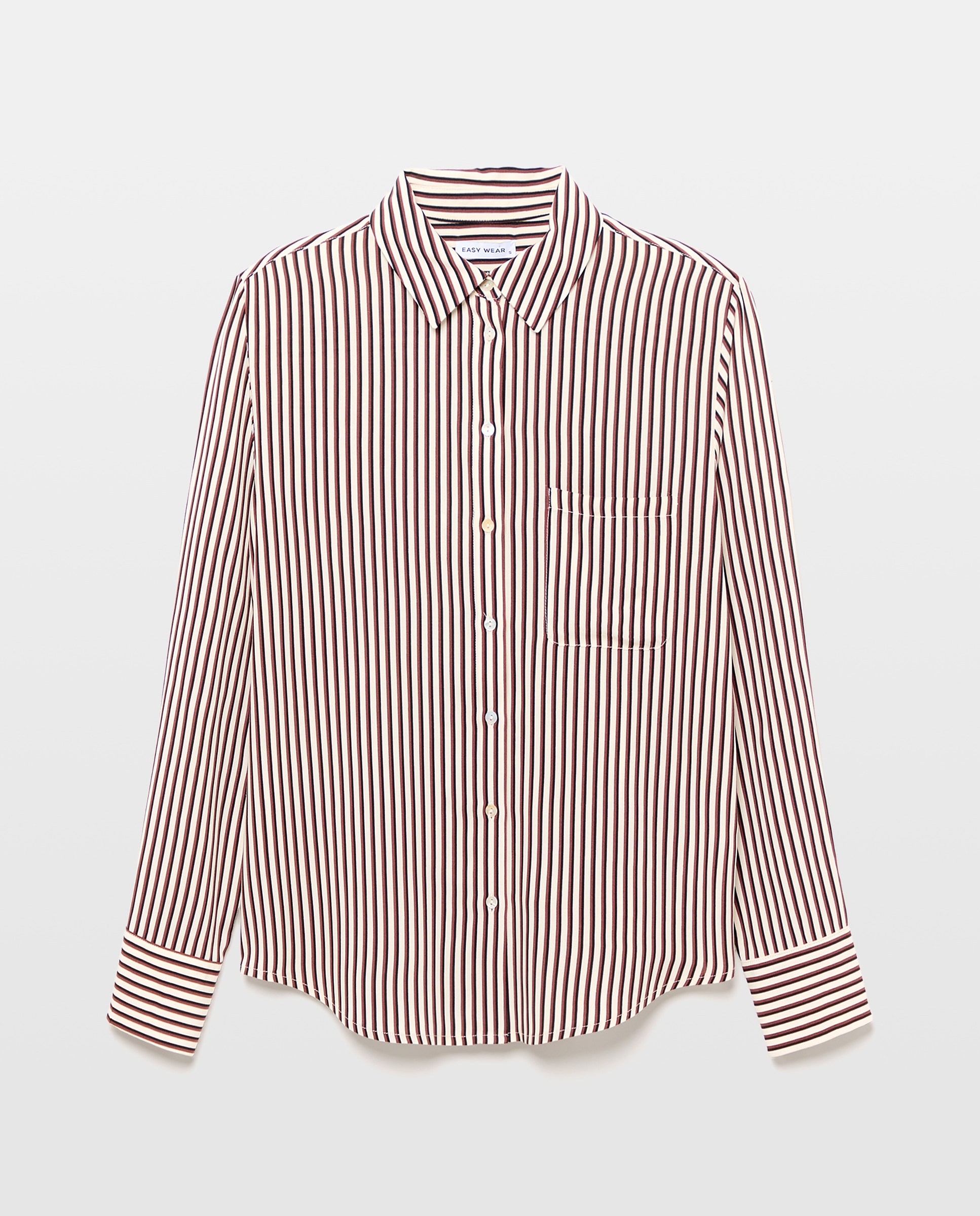 Camisa Fluida Lisa Vermelho-4