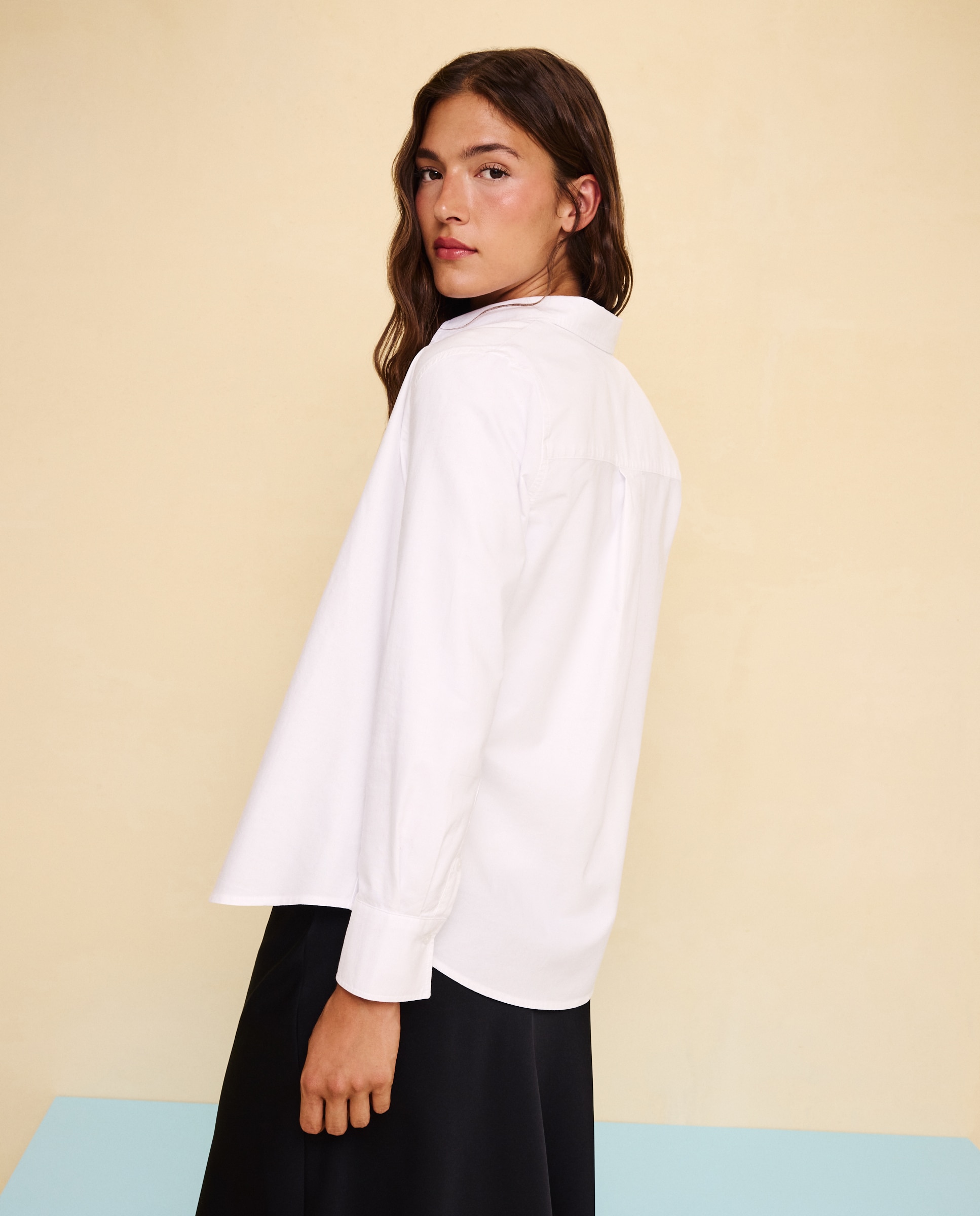Imagen 3 de Camisa Oxford estampada de mujer - Easy Wear - Blanco Blanco