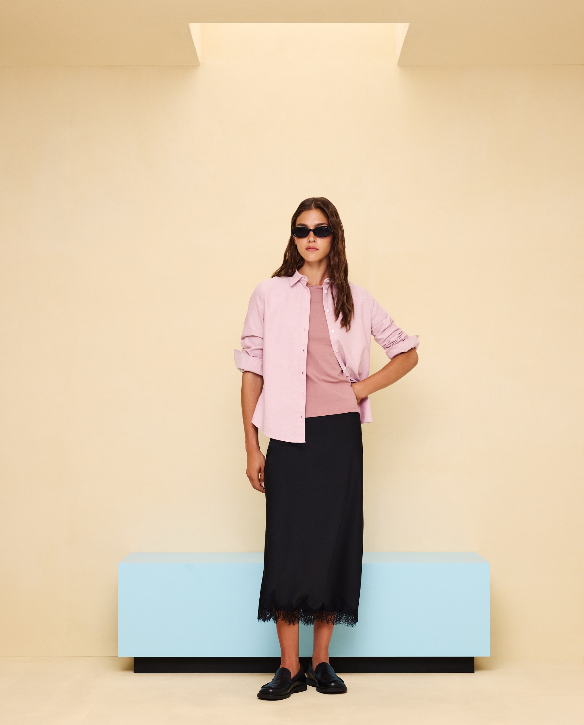Imagen 2 de Camisa Oxford estampada de mujer - Easy Wear - 282 Malva 282 Malva