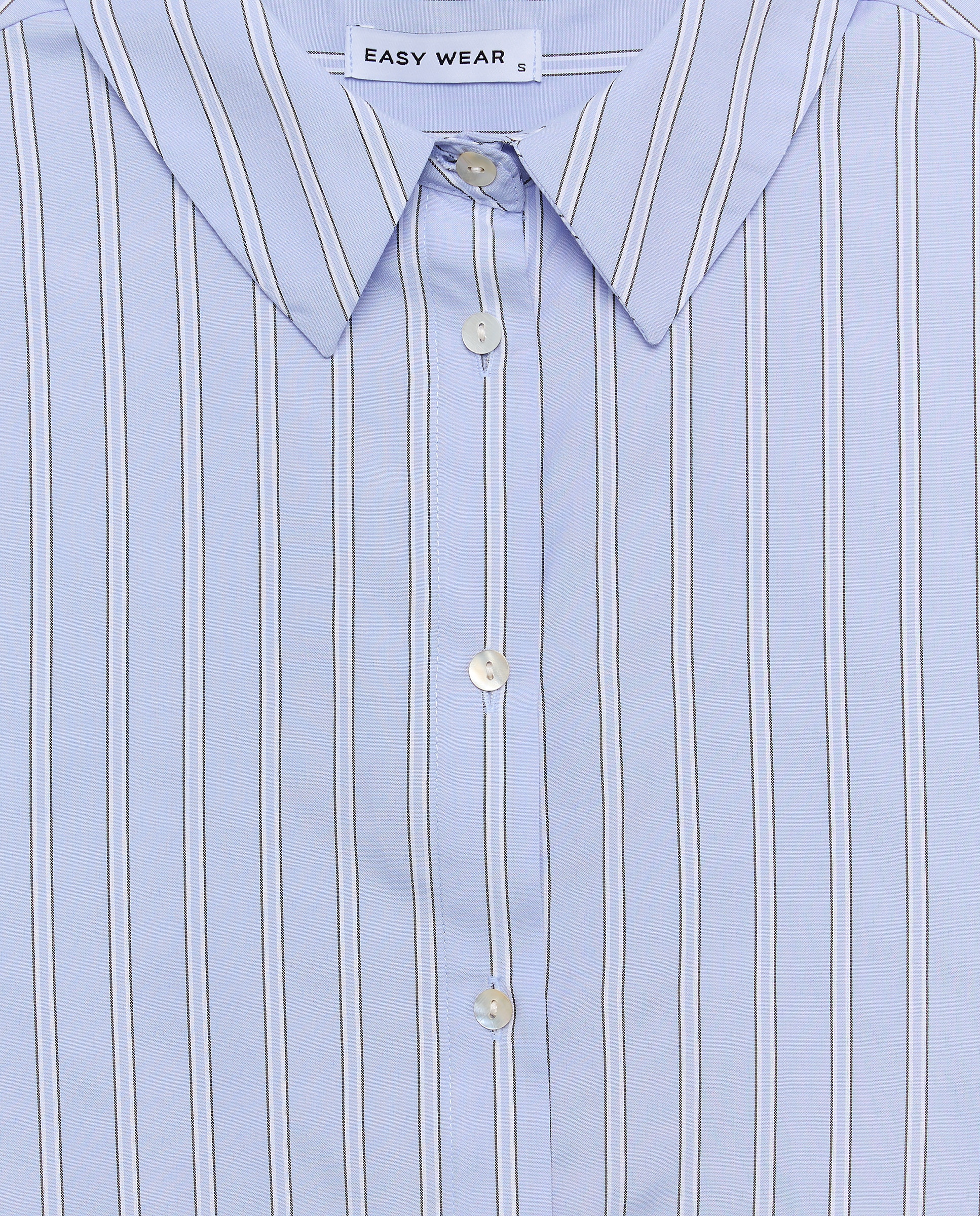 Imagen 5 de Camisa fluida con estampado de rayas de mujer - Easy Wear - Azul Azul
