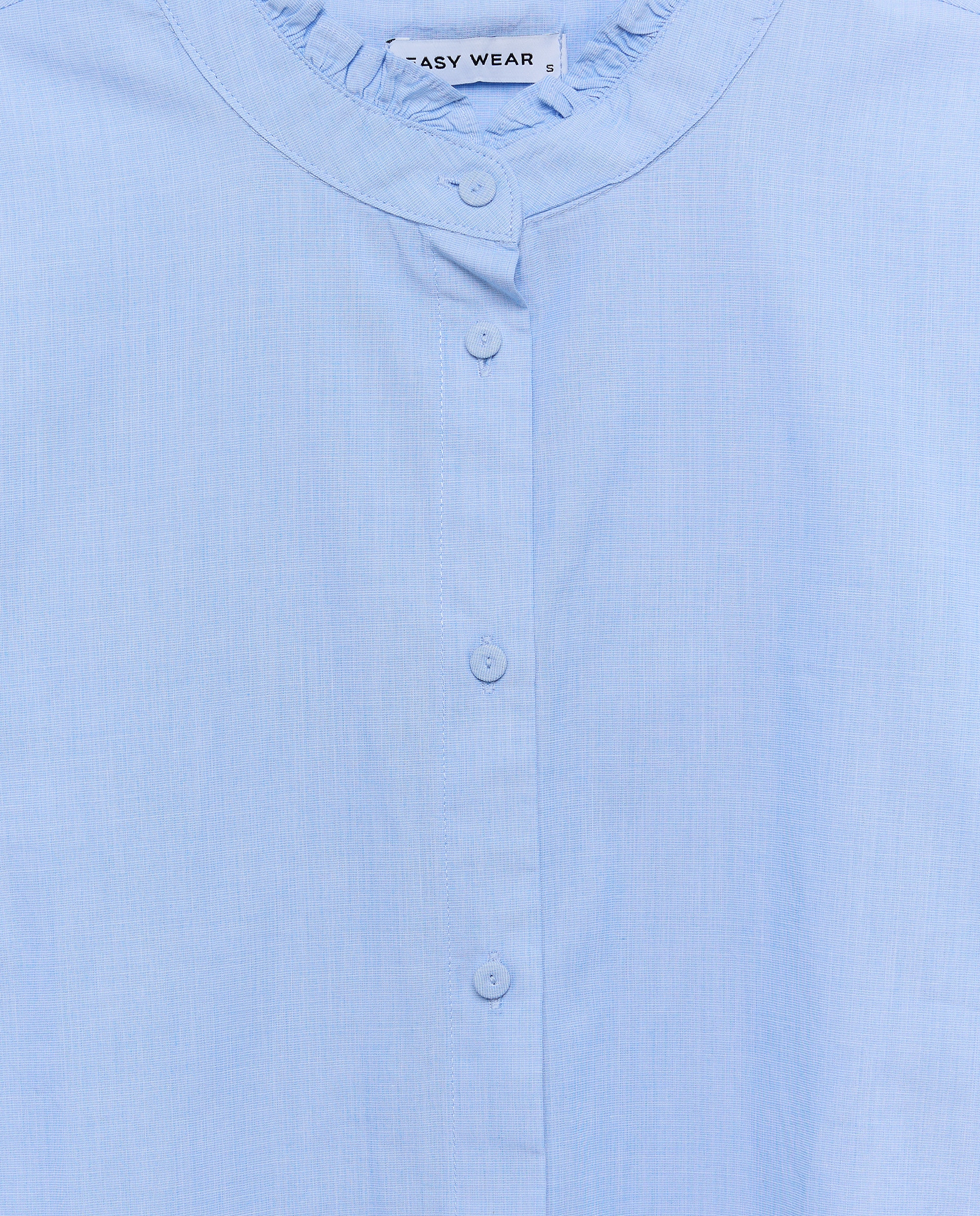 Camisa cuello volante de mujer - Easy Wear - 400 Azul 400 Azul-5